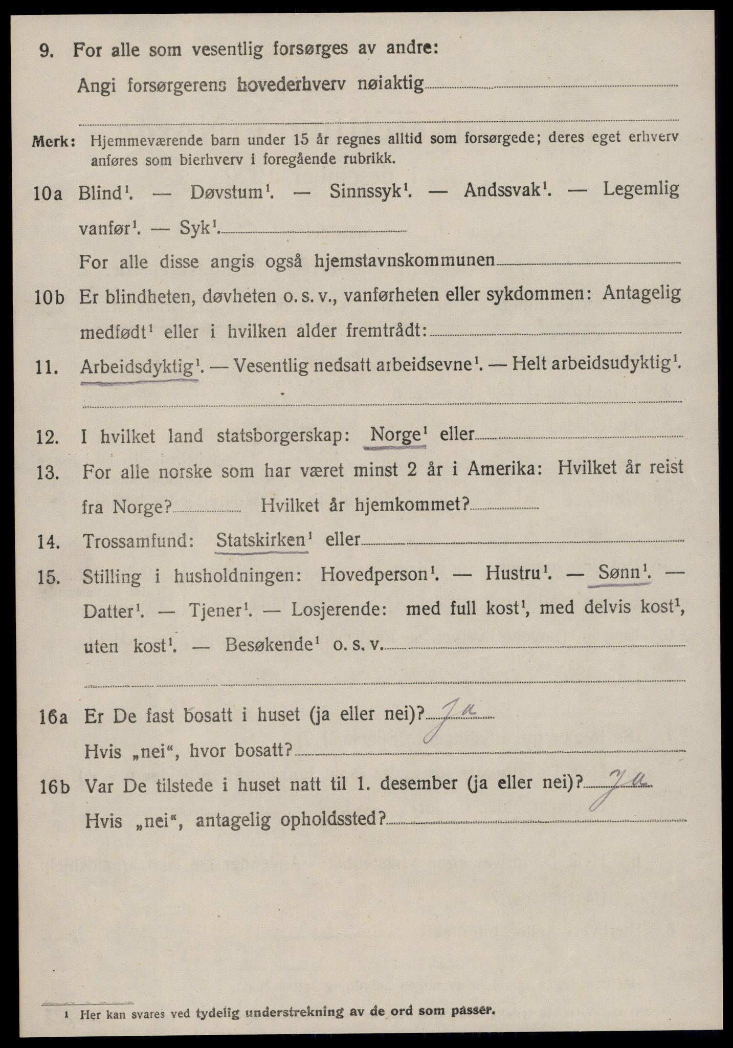 SAT, 1920 census for Haram, 1920, p. 3236