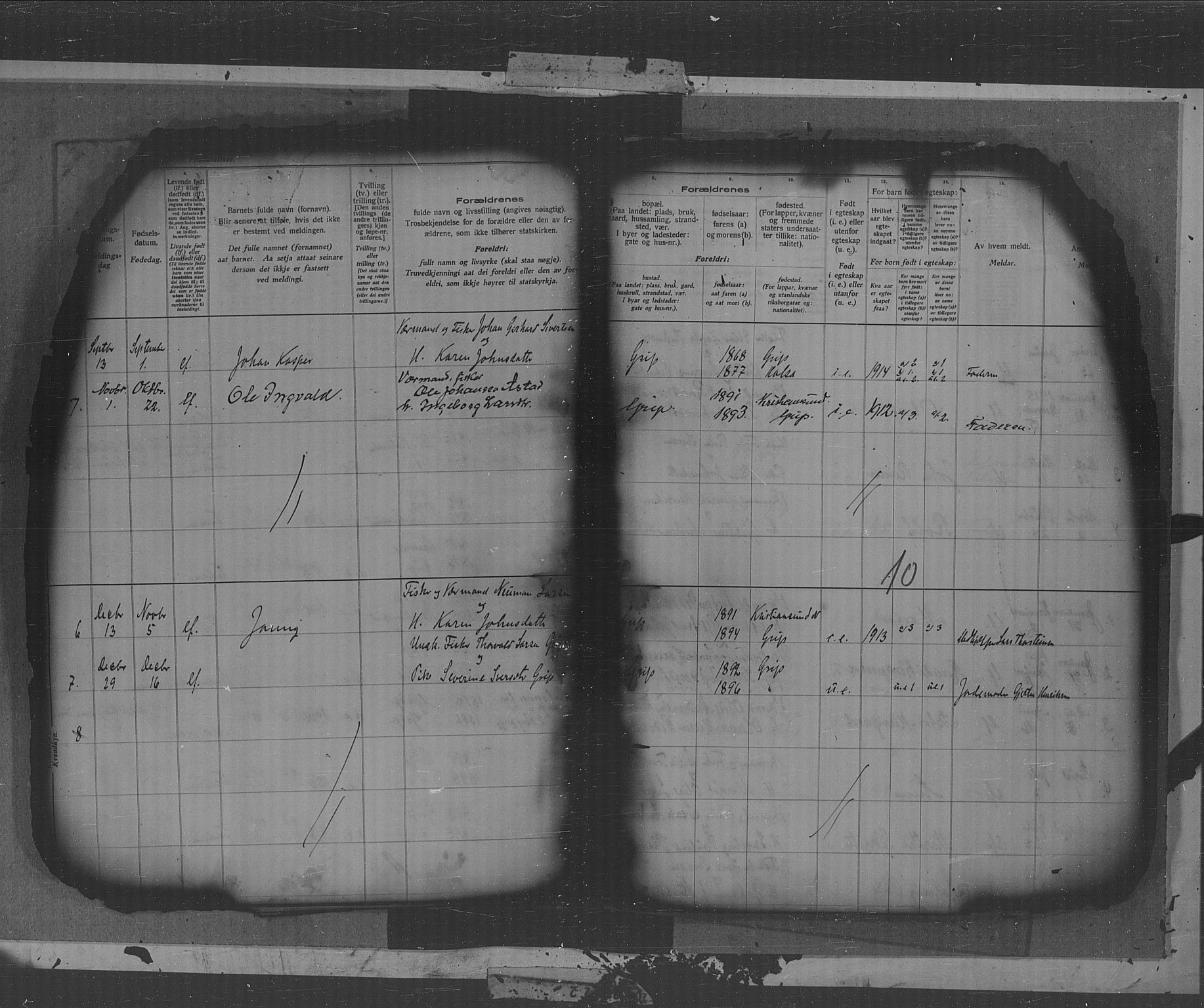 Kristiansund sokneprestkontor, SAT/A-1068/1/II/II4: Birth register no. 38, 1916-1950, p. 10