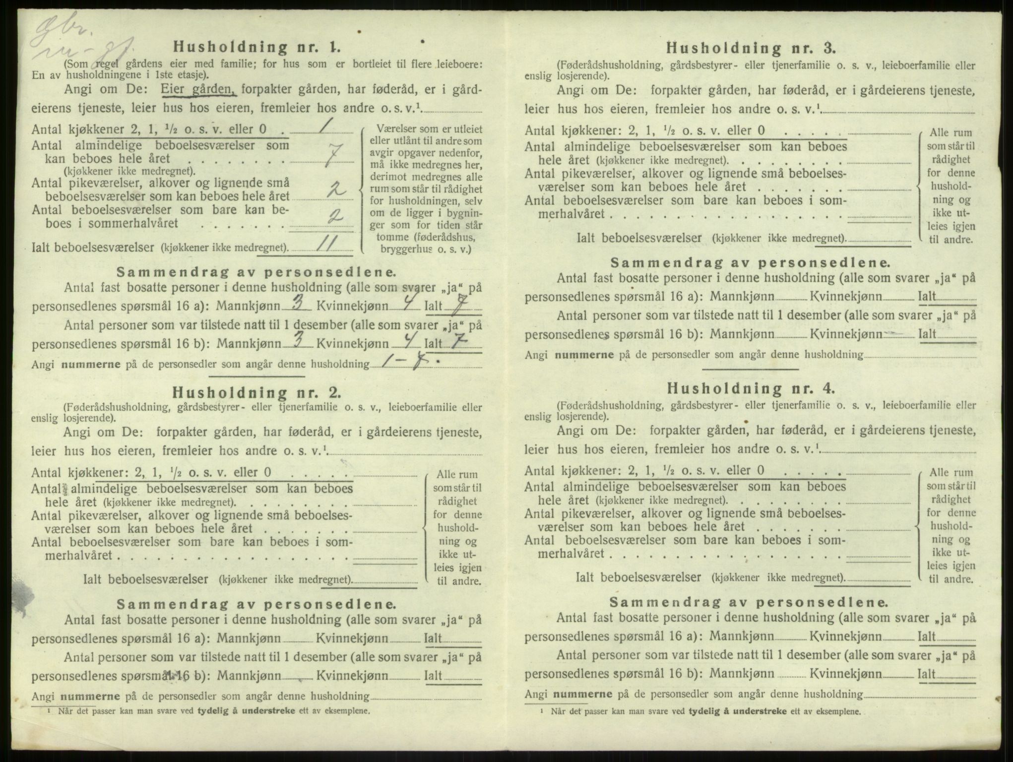 SAB, 1920 census for Bremanger, 1920, p. 508