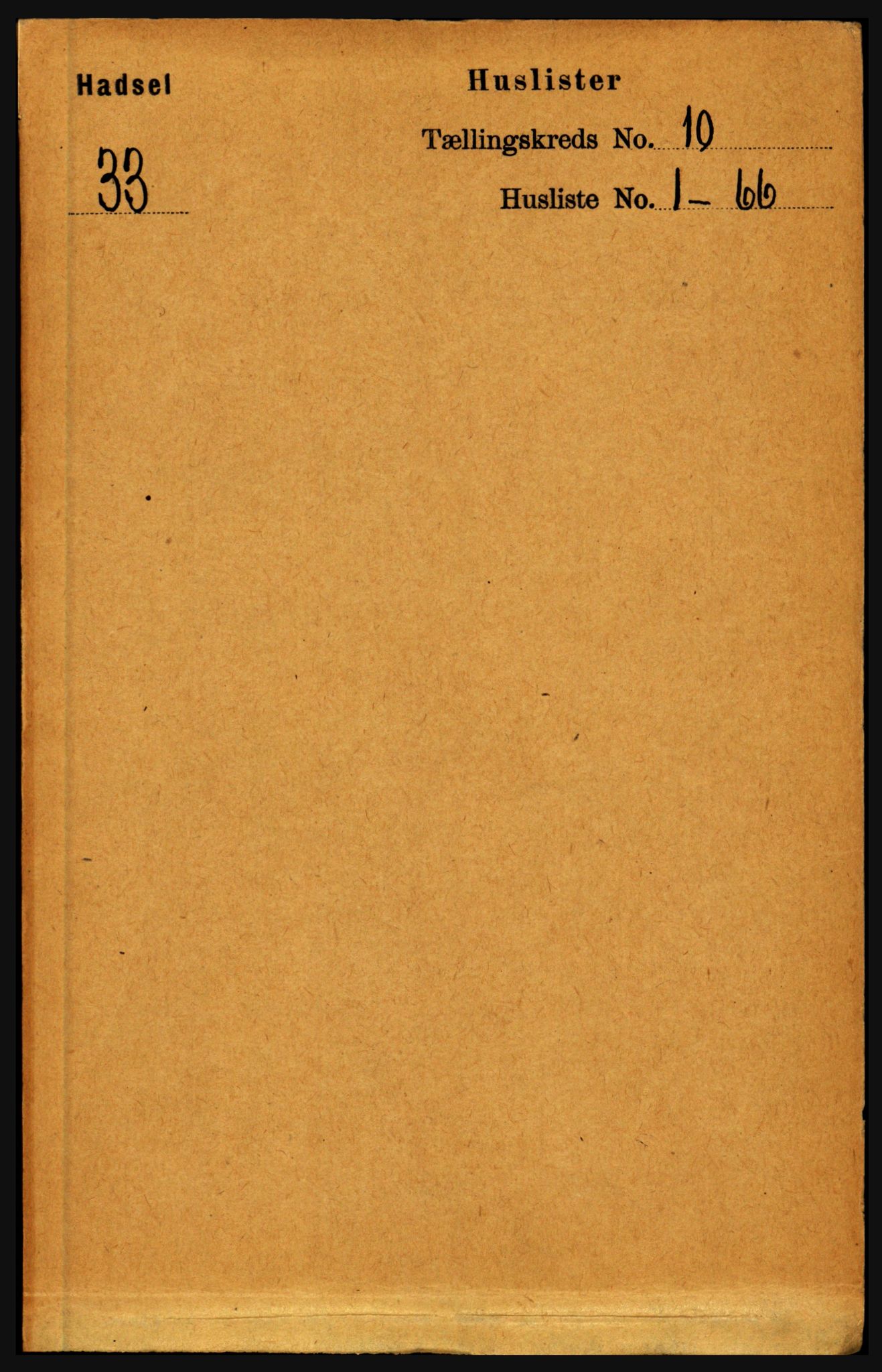 RA, 1891 census for 1866 Hadsel, 1891, p. 4132