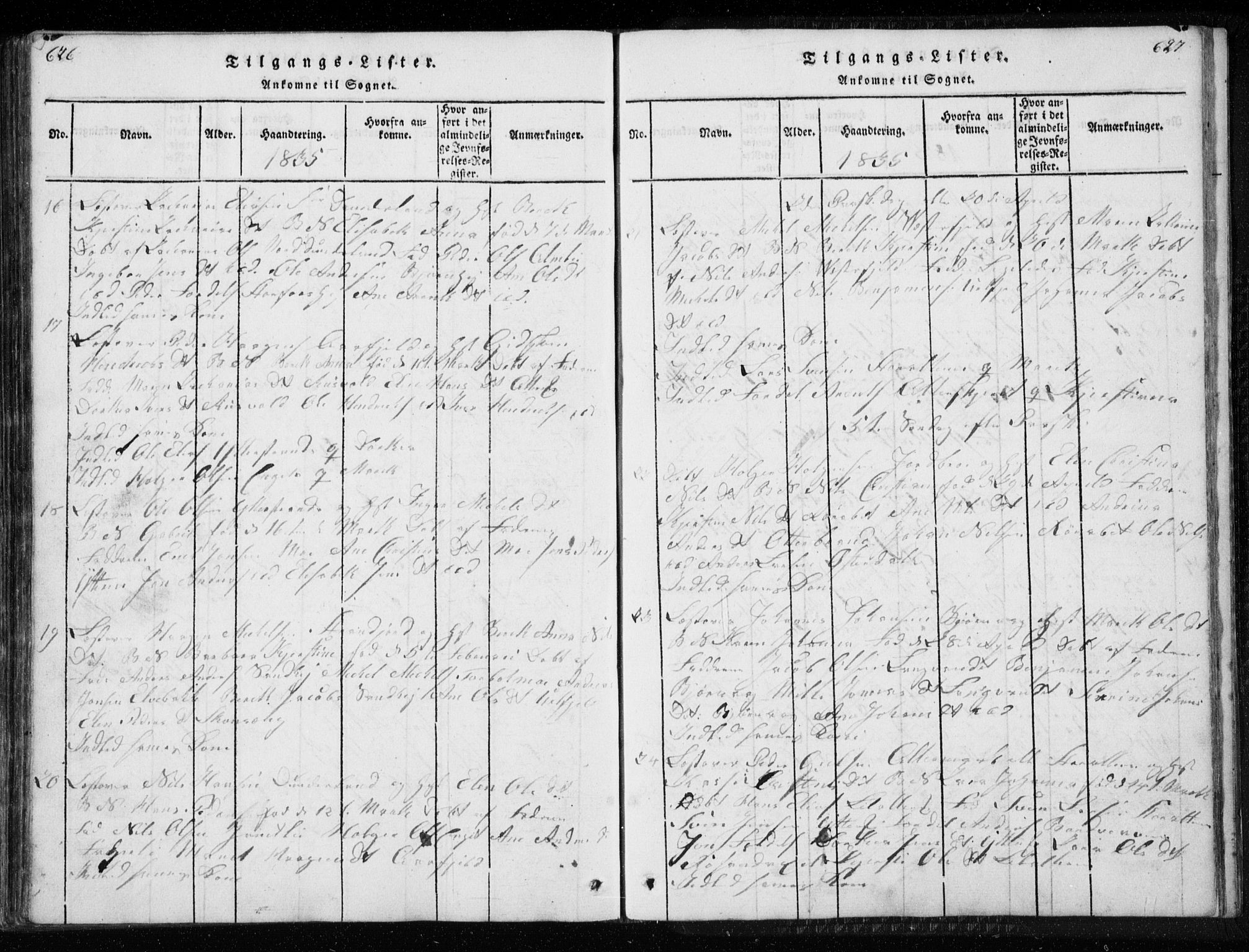 Ministerialprotokoller, klokkerbøker og fødselsregistre - Nordland, AV/SAT-A-1459/827/L0412: Parish register (copy) no. 827C01, 1820-1841, p. 626-627