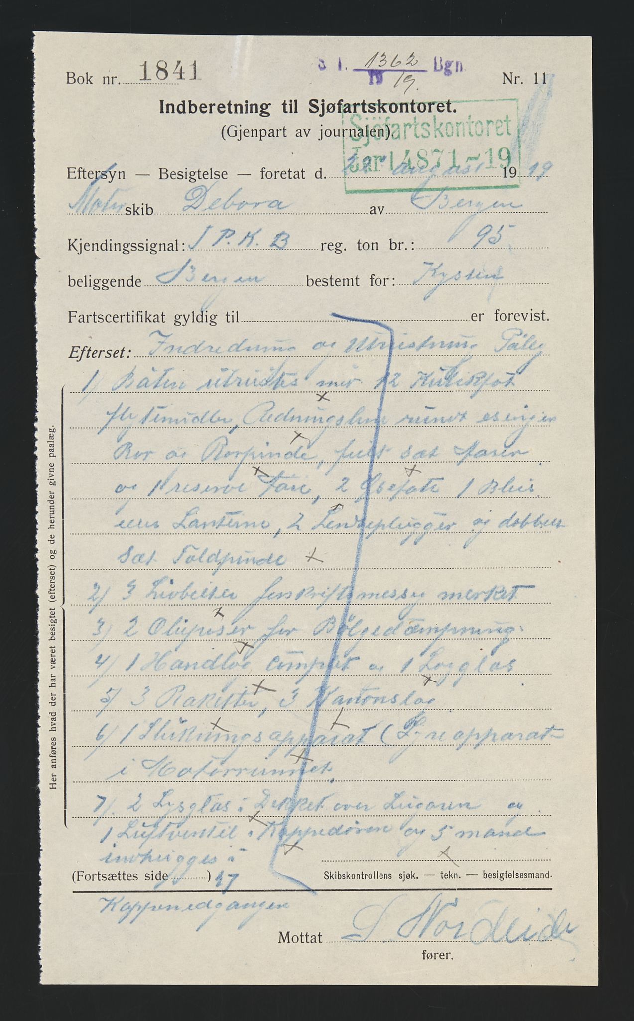Sjøfartsdirektoratet med forløpere, skipsmapper slettede skip, AV/RA-S-4998/F/Fa/L0235: --, 1847-1930, p. 141