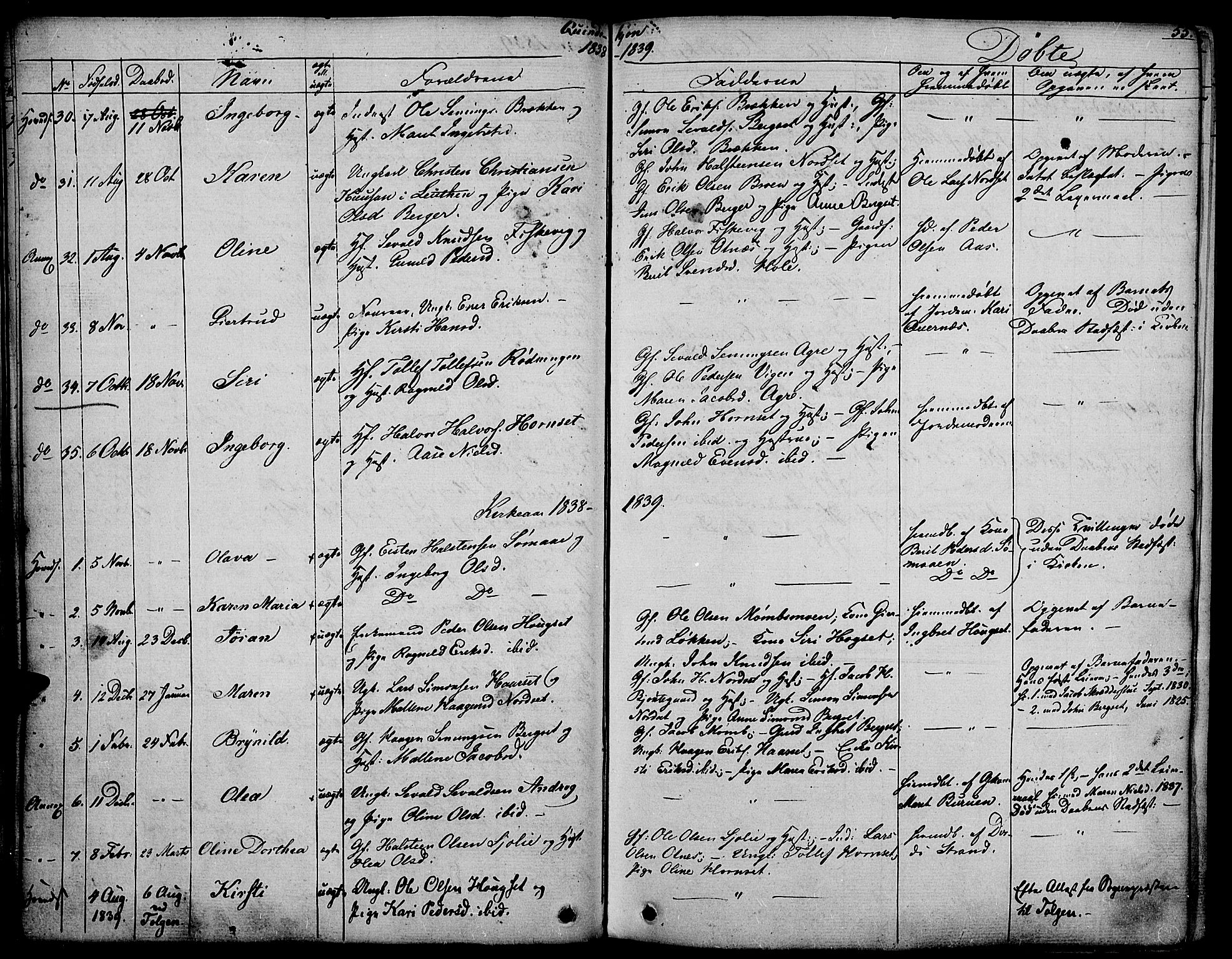 Rendalen prestekontor, AV/SAH-PREST-054/H/Ha/Haa/L0004: Parish register (official) no. 4, 1829-1852, p. 55