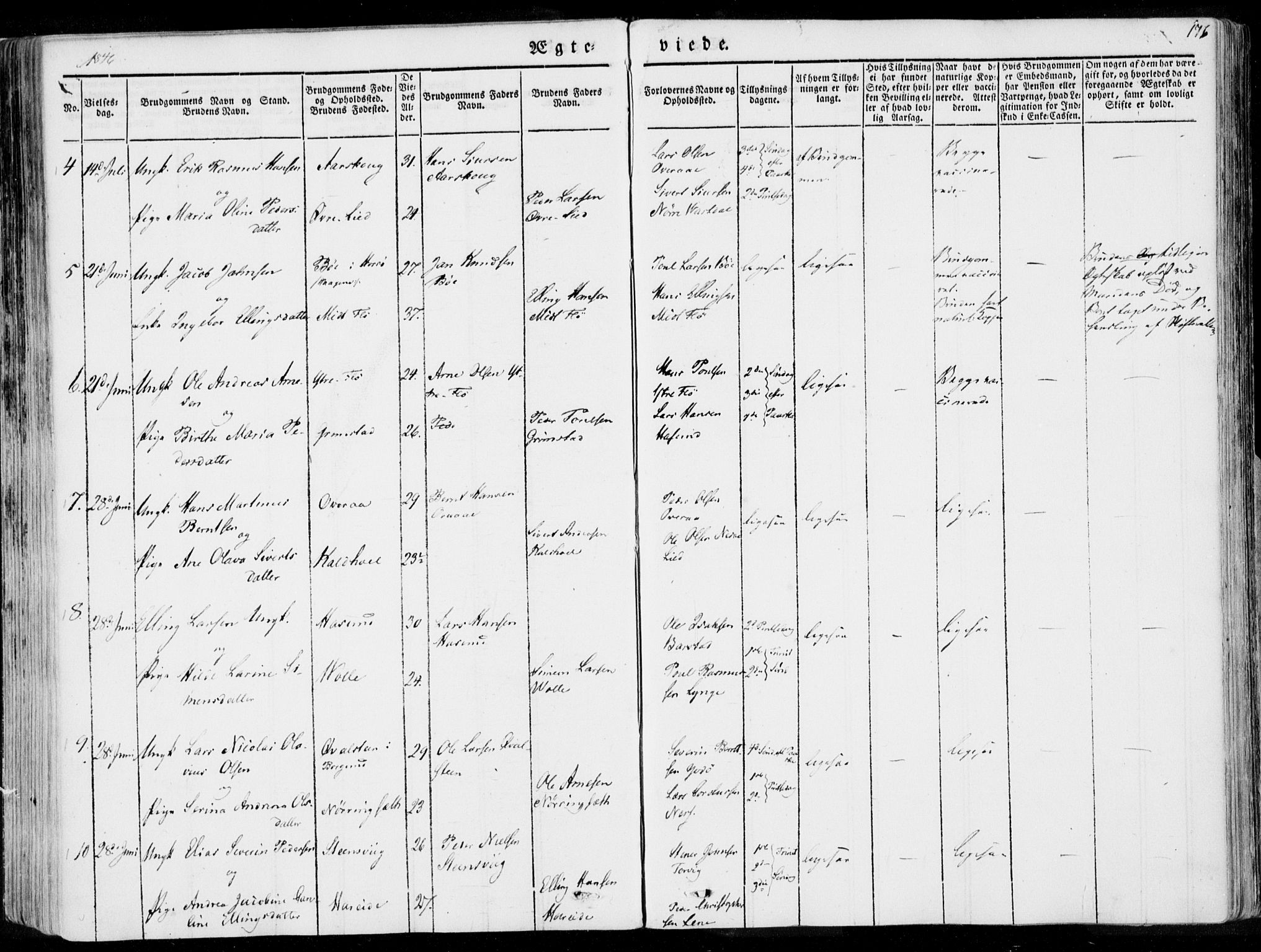 Ministerialprotokoller, klokkerbøker og fødselsregistre - Møre og Romsdal, AV/SAT-A-1454/509/L0104: Parish register (official) no. 509A02, 1833-1847, p. 176