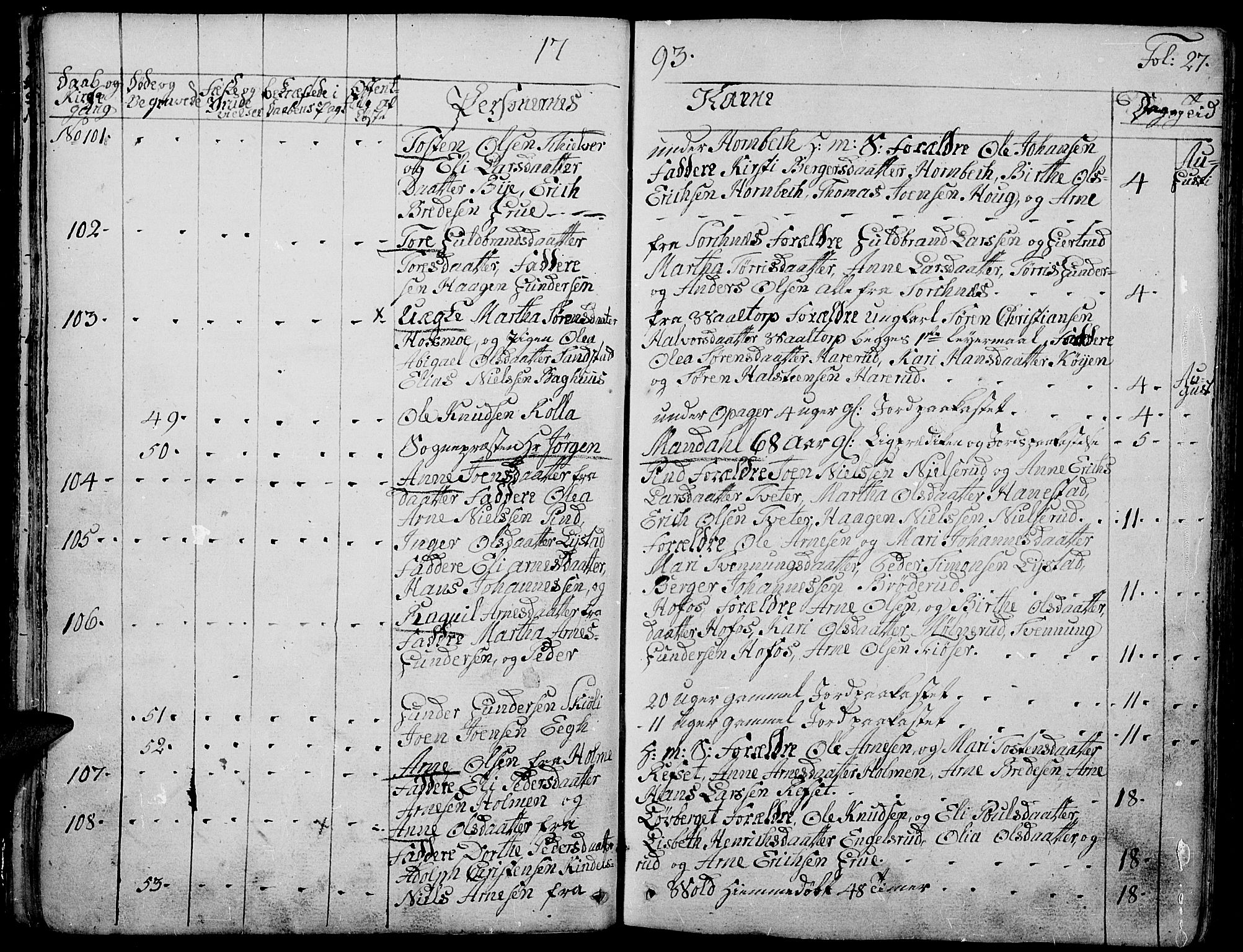 Grue prestekontor, AV/SAH-PREST-036/H/Ha/Haa/L0004: Parish register (official) no. 4, 1792-1805, p. 27
