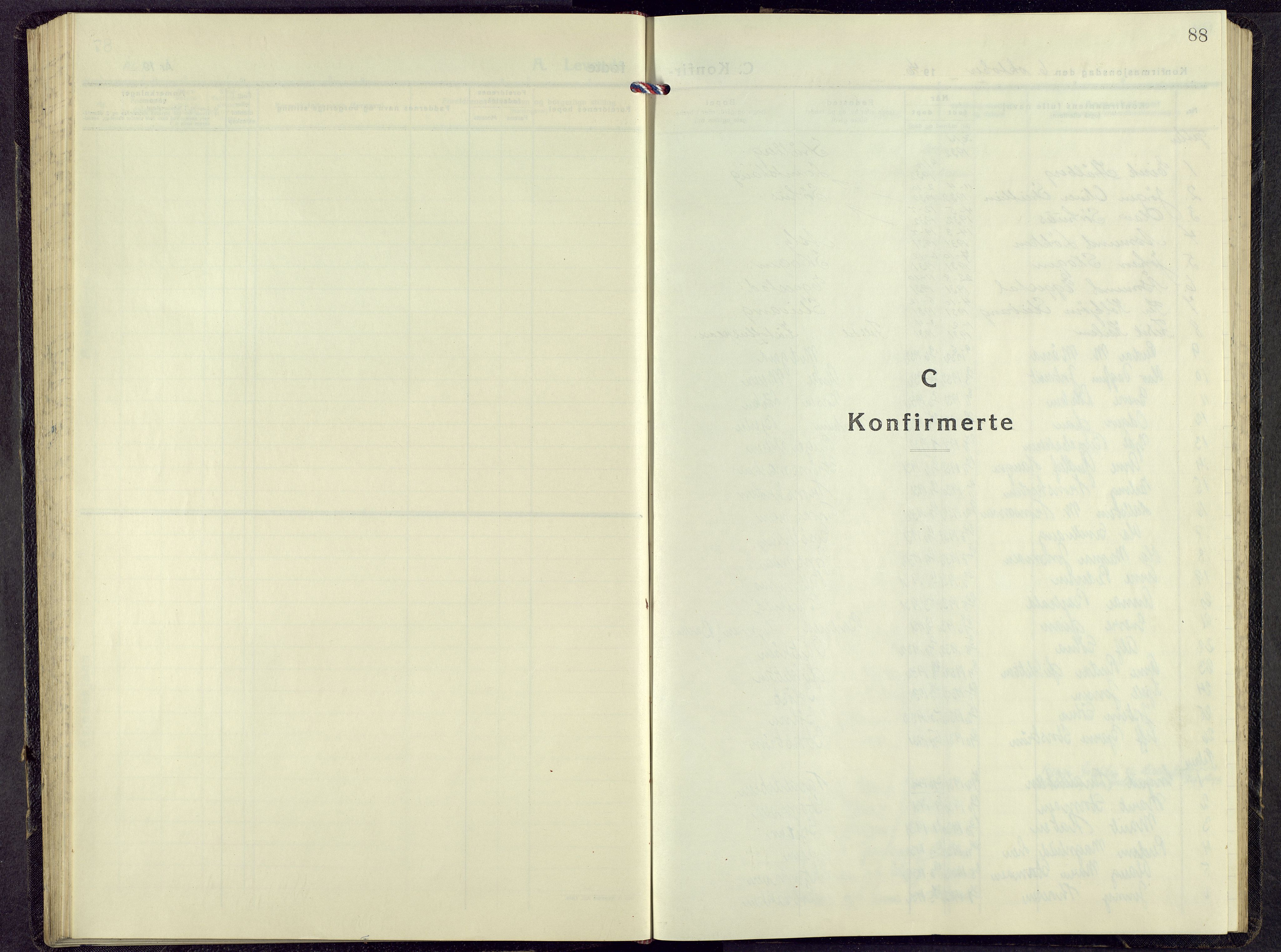 Alvdal prestekontor, SAH/PREST-060/H/Ha/Hab/L0009: Parish register (copy) no. 9, 1946-1965, p. 87b-88a