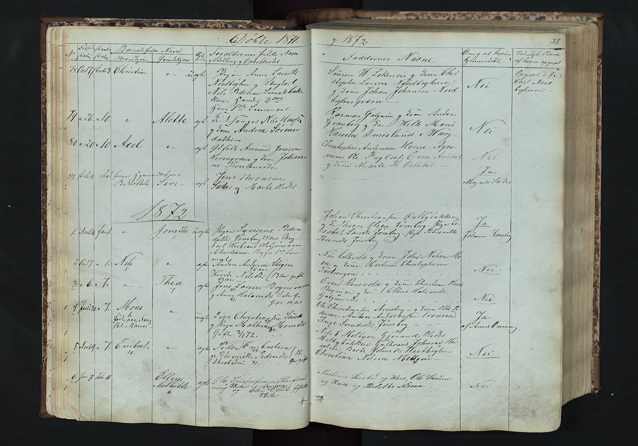 Romedal prestekontor, SAH/PREST-004/L/L0011: Parish register (copy) no. 11, 1867-1895, p. 33