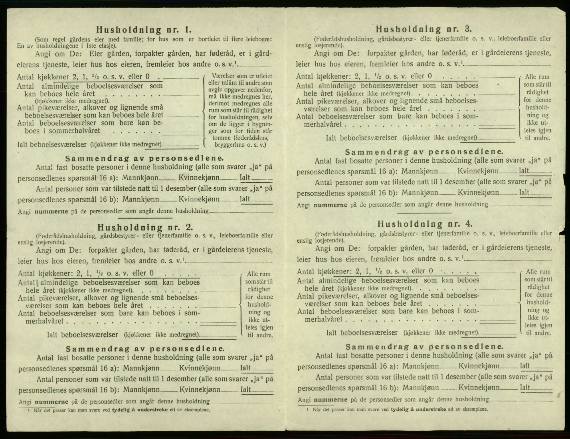 SAB, 1920 census for Valestrand, 1920, p. 464