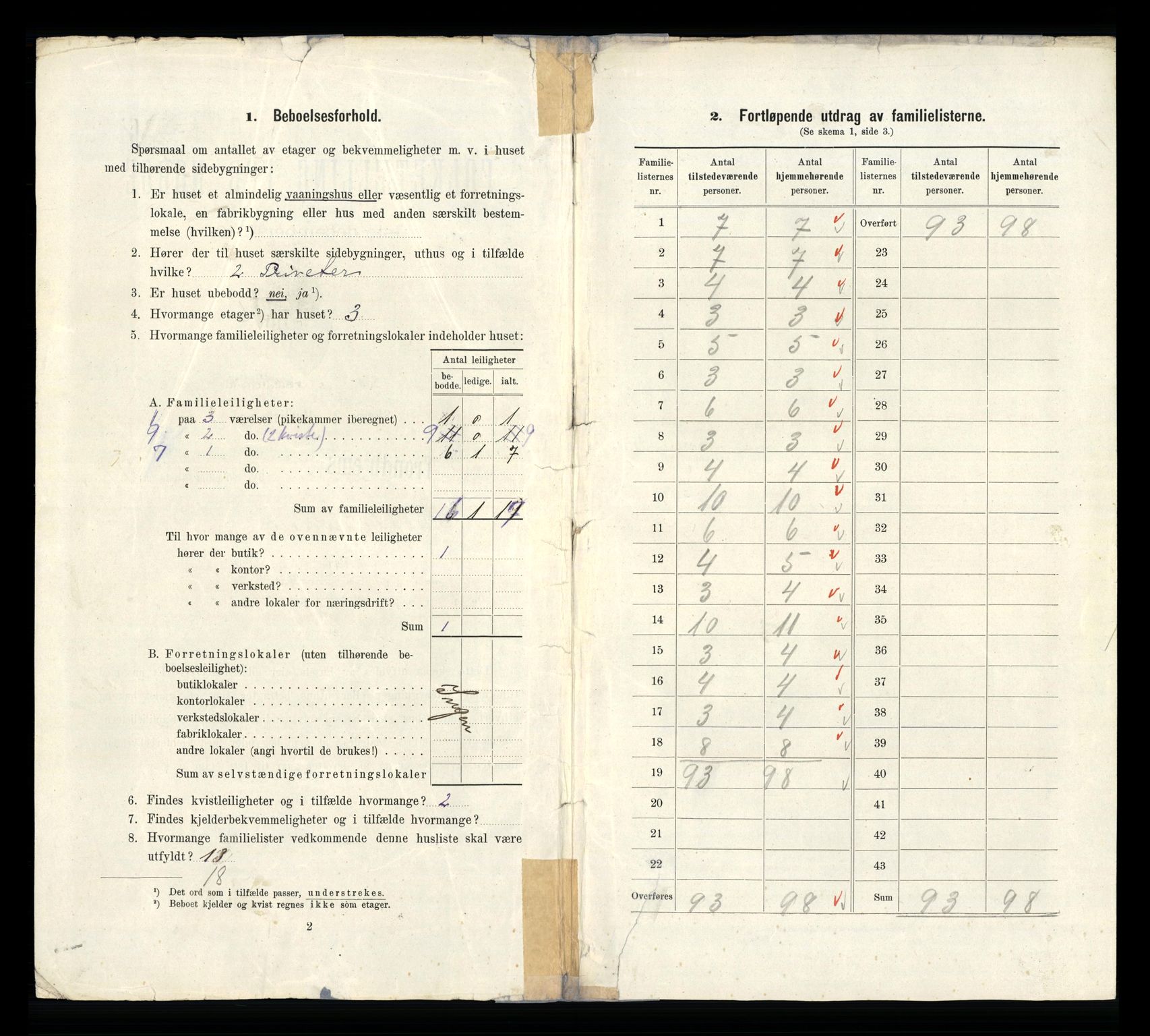 RA, 1910 census for Trondheim, 1910, p. 23886