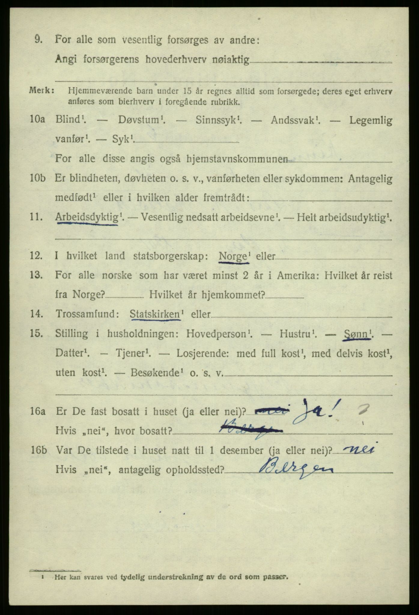 SAB, 1920 census for Kinn, 1920, p. 8716