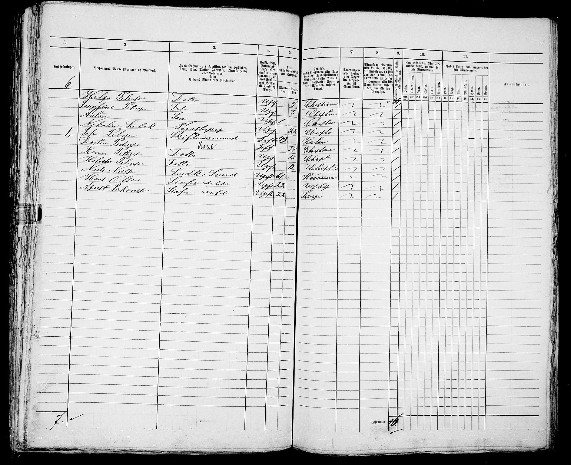 RA, 1865 census for Kristiania, 1865, p. 984