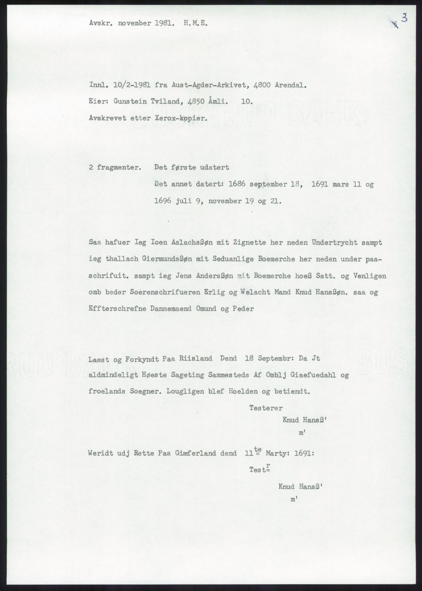 Samlinger til kildeutgivelse, Diplomavskriftsamlingen, RA/EA-4053/H/Ha, p. 206