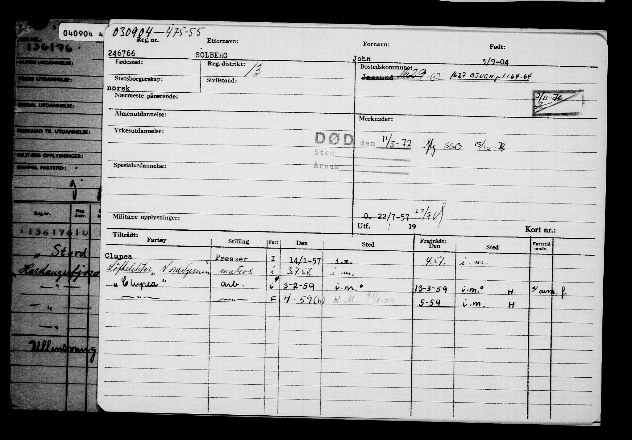 Direktoratet for sjømenn, RA/S-3545/G/Gb/L0055: Hovedkort, 1904, p. 297