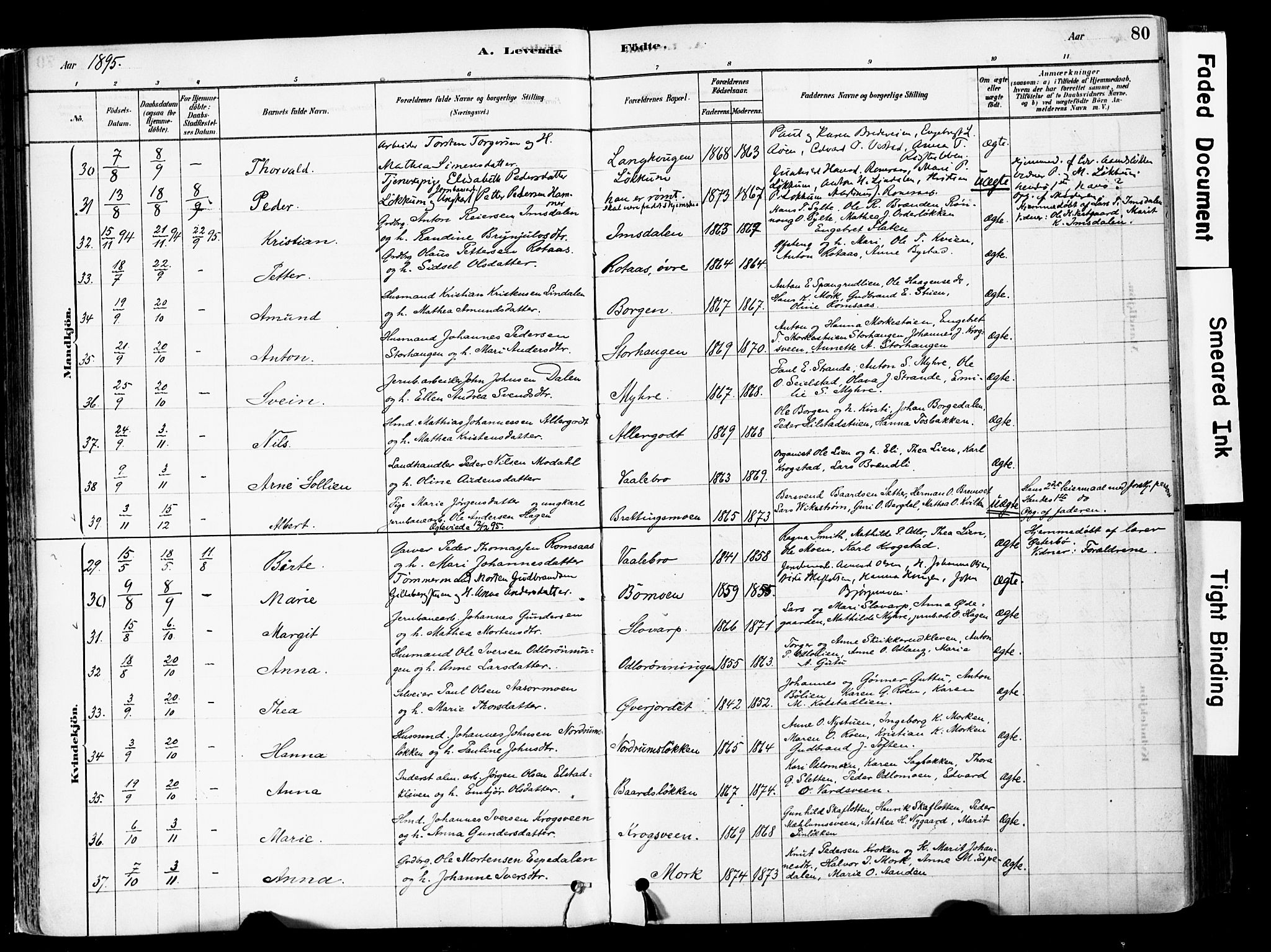 Ringebu prestekontor, AV/SAH-PREST-082/H/Ha/Haa/L0008: Parish register (official) no. 8, 1878-1898, p. 80