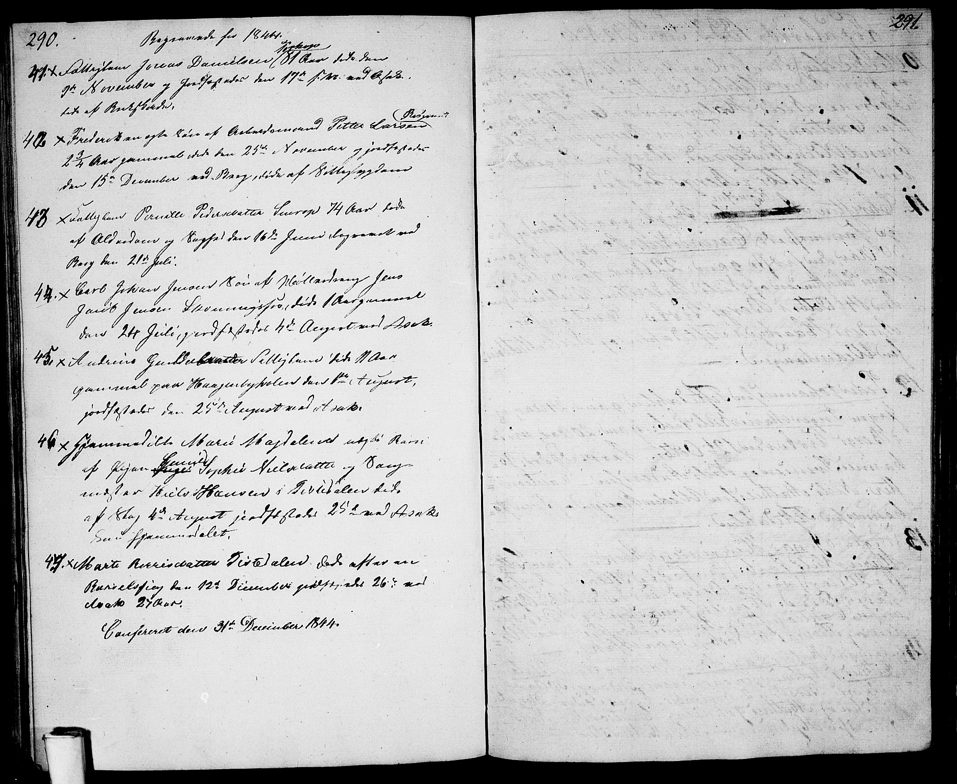 Berg prestekontor Kirkebøker, SAO/A-10902/G/Ga/L0002: Parish register (copy) no. I 2, 1832-1844, p. 290-291