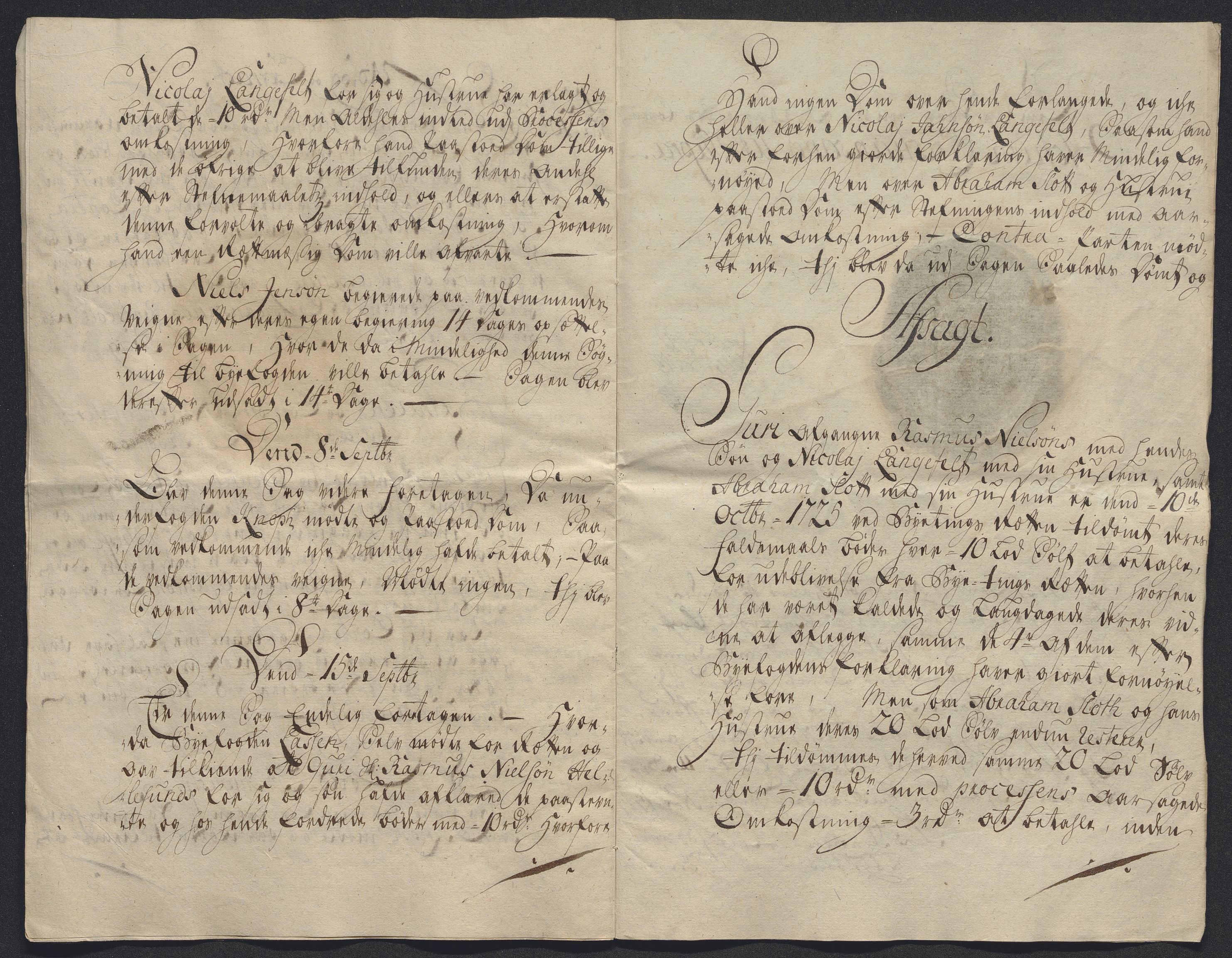 Rentekammeret inntil 1814, Reviderte regnskaper, Byregnskaper, AV/RA-EA-4066/R/Rm/L0286: [M19] Sikt og sakefall, 1719-1727, p. 660