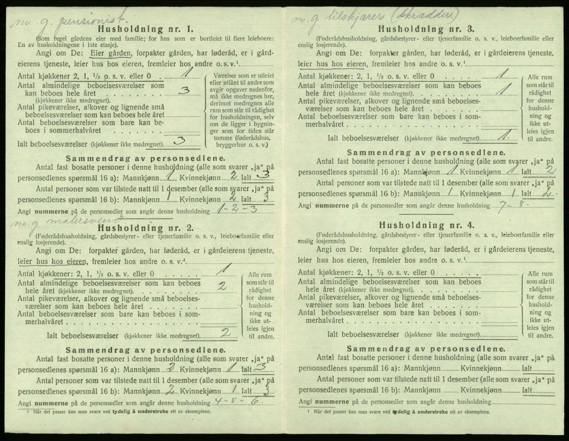 SAB, 1920 census for Fana, 1920, p. 1237