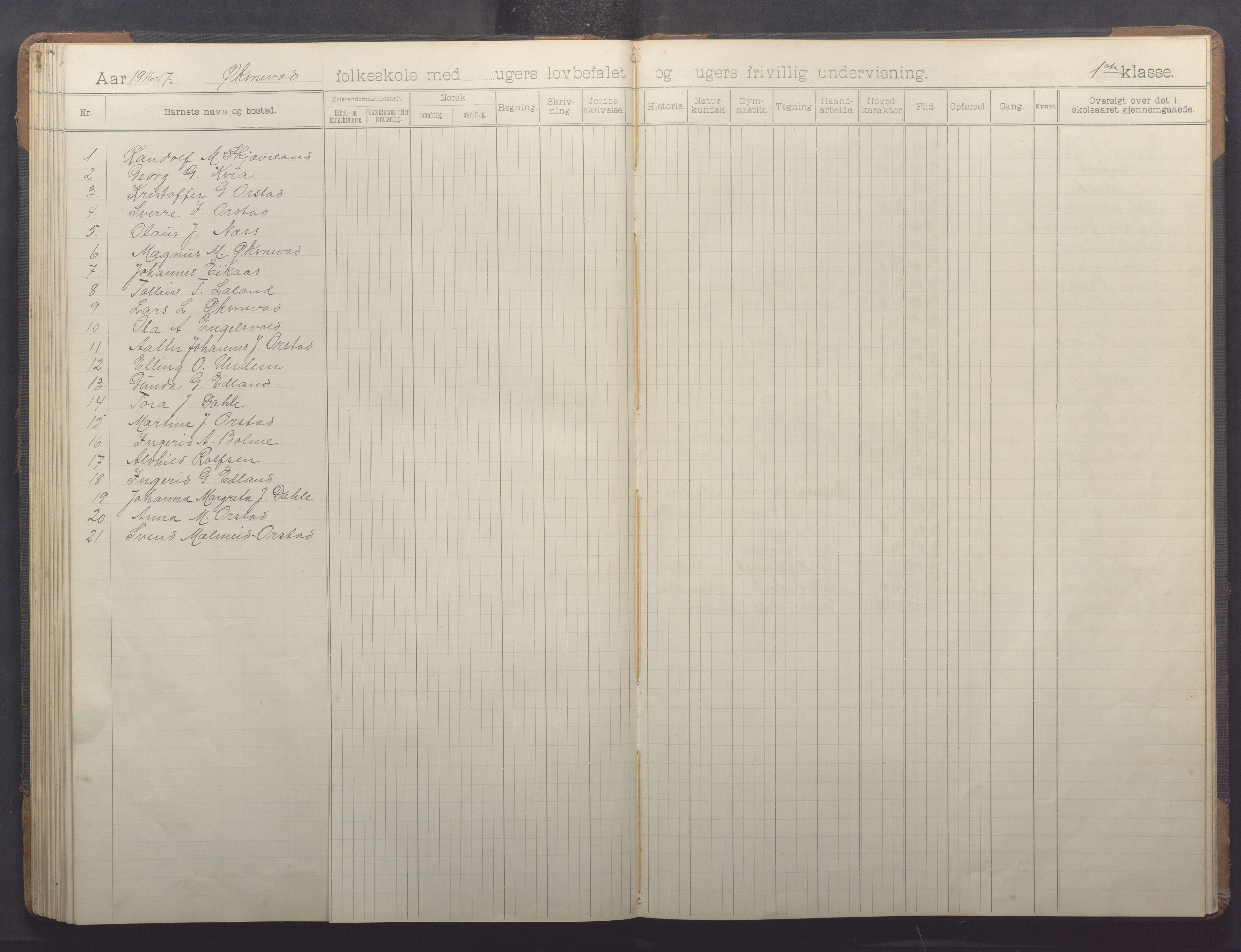 Klepp kommune - Engelsvoll skole, IKAR/K-100299/H/L0001: Skoleprotokoll, 1908-1918, p. 83