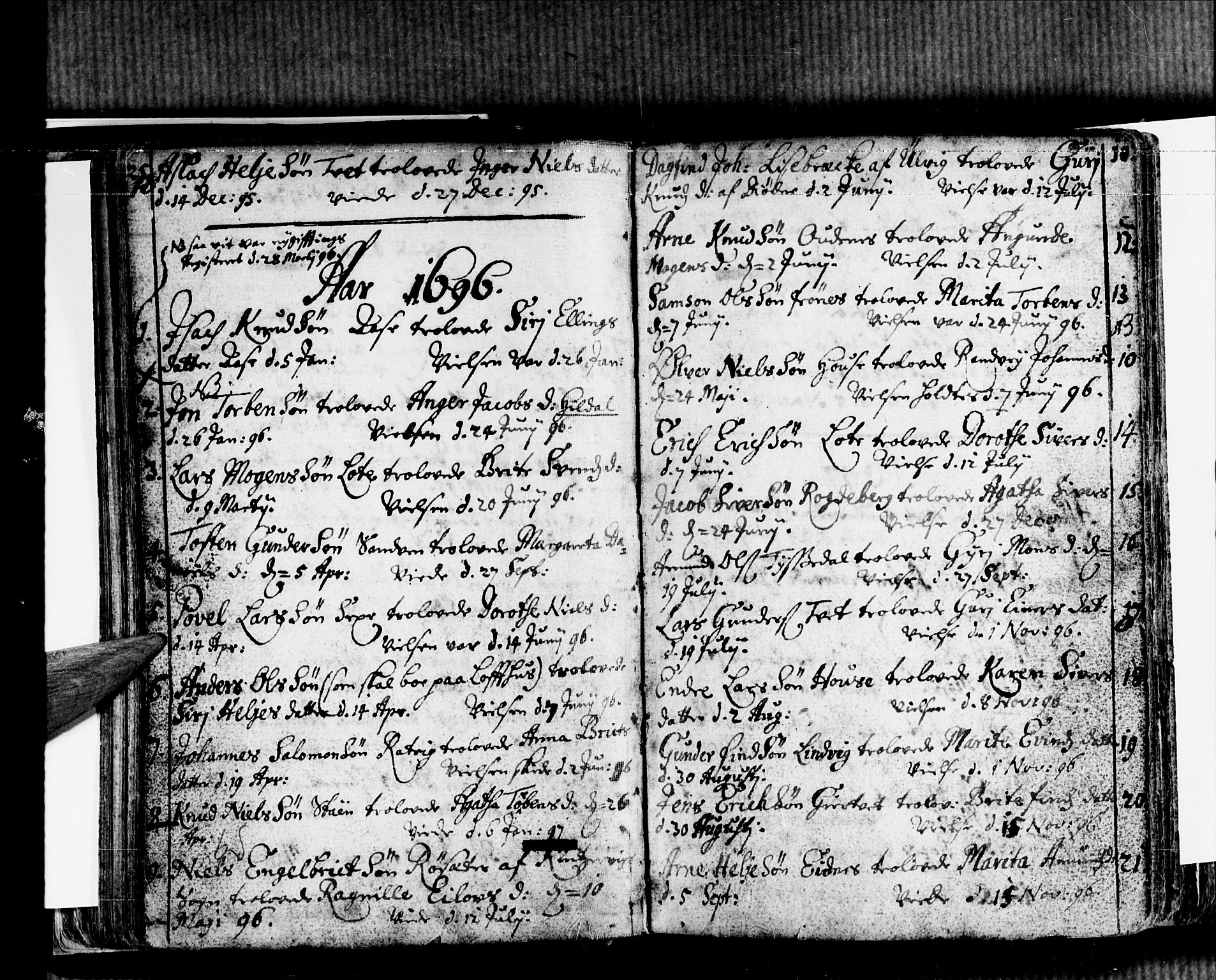 Ullensvang sokneprestembete, SAB/A-78701/H/Haa: Parish register (official) no. A 2, 1669-1732