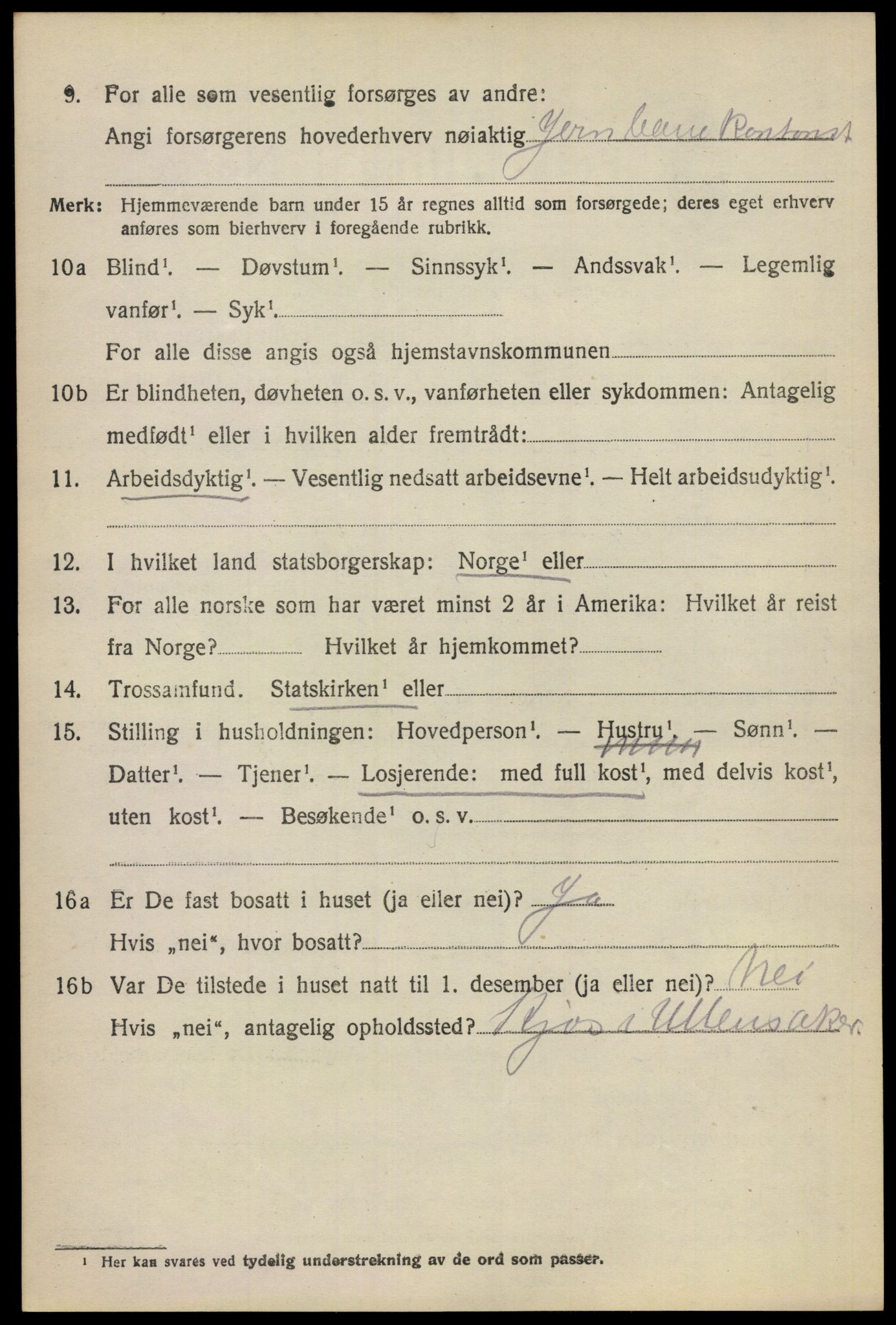 SAO, 1920 census for Eidsvoll, 1920, p. 20100