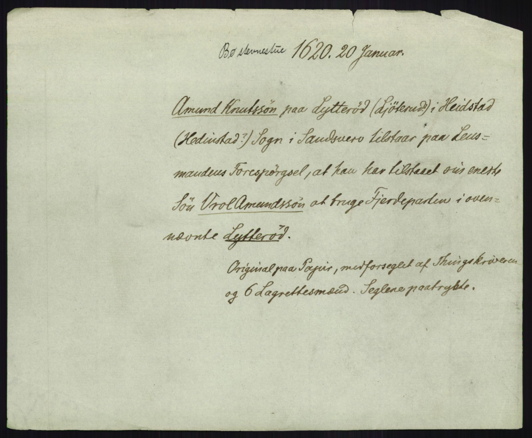 Riksarkivets diplomsamling, AV/RA-EA-5965/F35/F35b/L0006: Riksarkivets diplomer, seddelregister, 1613-1624, p. 429