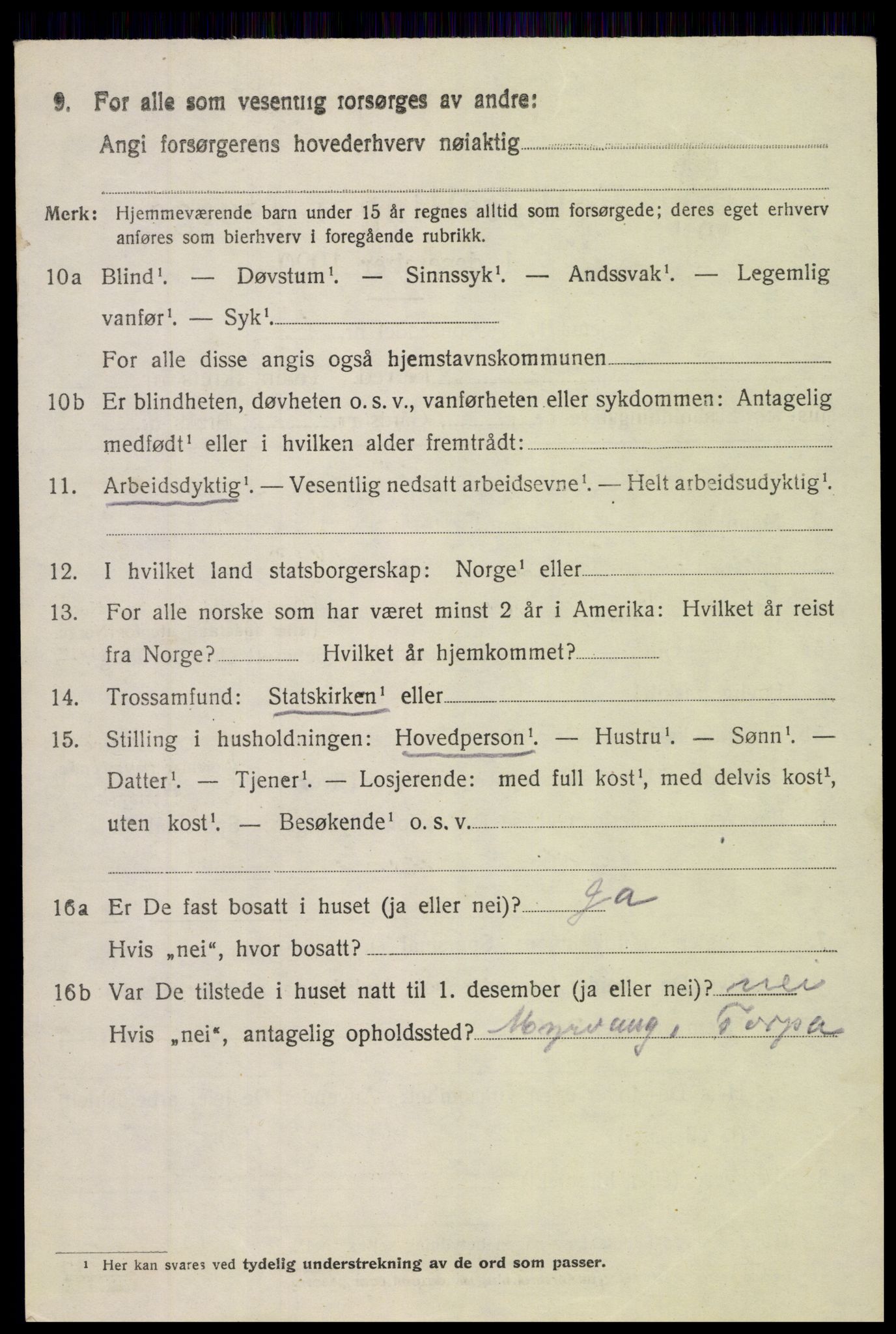 SAH, 1920 census for Torpa, 1920, p. 2252