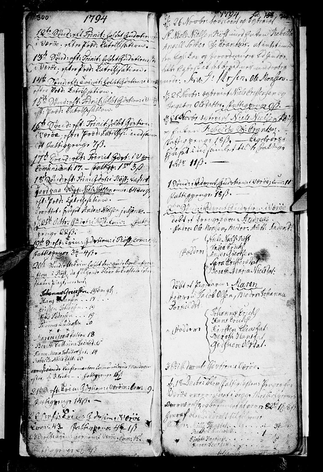 Ministerialprotokoller, klokkerbøker og fødselsregistre - Nordland, AV/SAT-A-1459/807/L0118: Parish register (official) no. 807A01, 1752-1798, p. 300-301