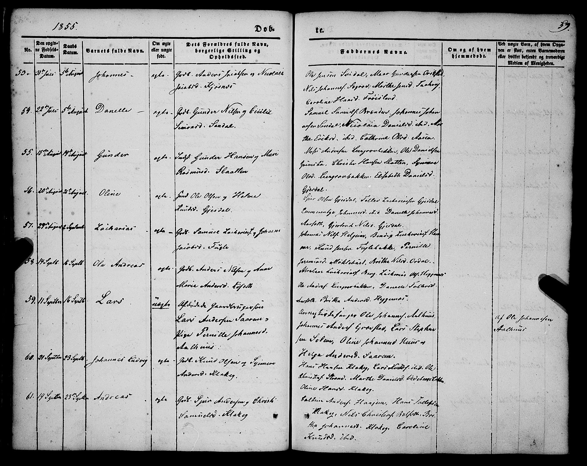 Jølster sokneprestembete, AV/SAB-A-80701/H/Haa/Haaa/L0010: Parish register (official) no. A 10, 1847-1865, p. 59