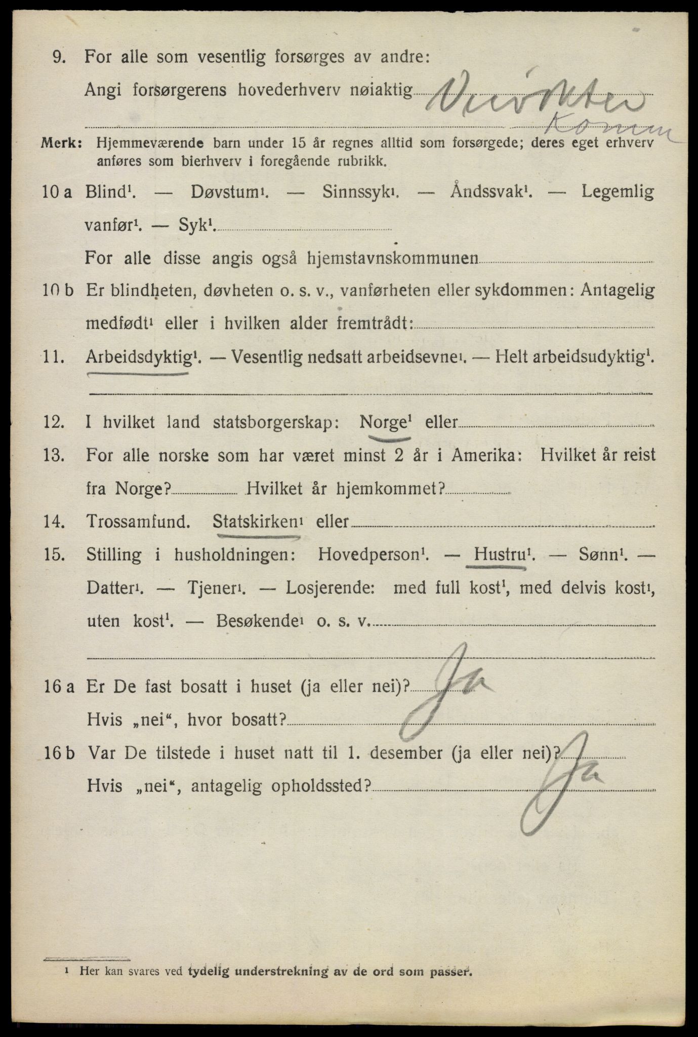 SAO, 1920 census for Asker, 1920, p. 3515