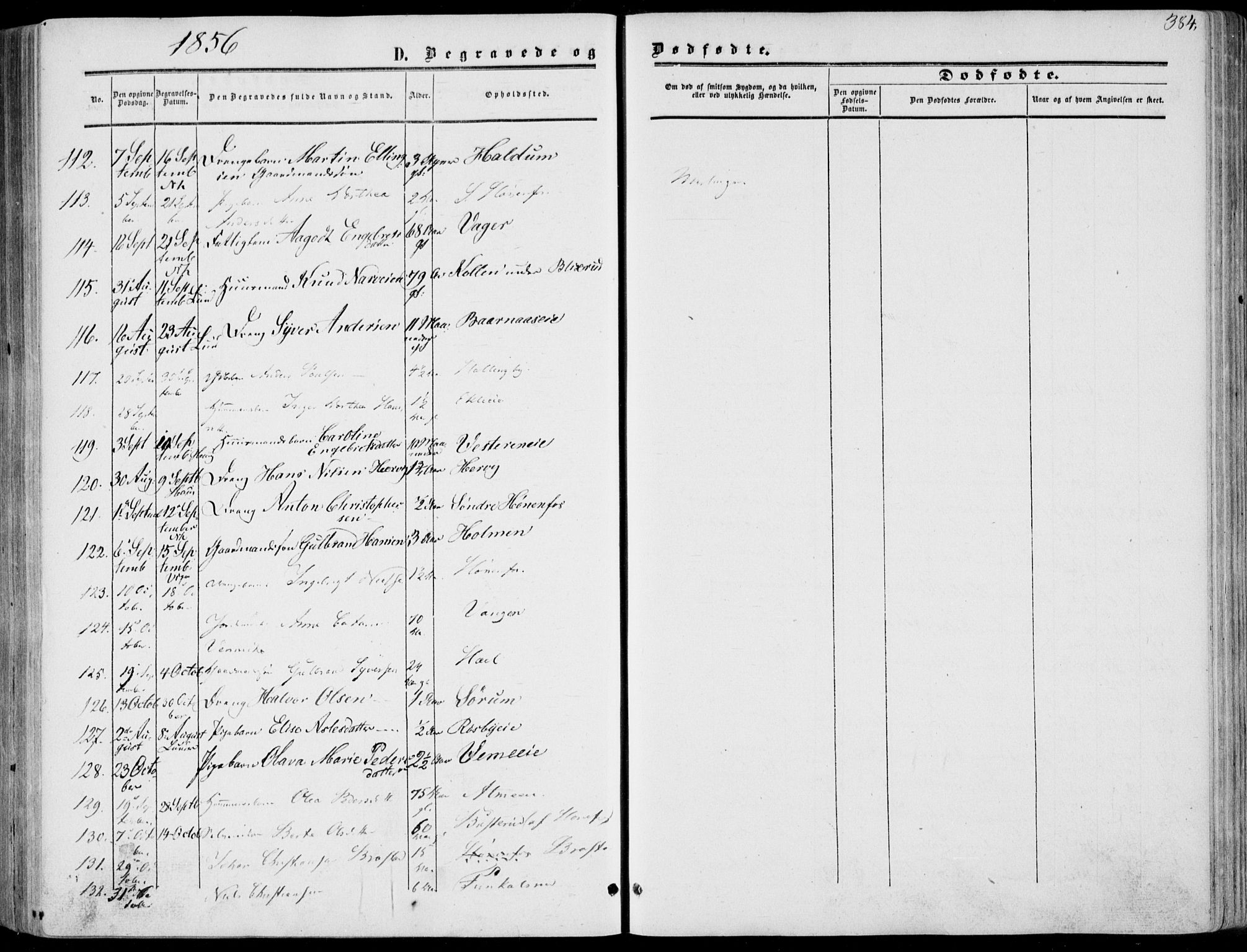 Norderhov kirkebøker, AV/SAKO-A-237/F/Fa/L0012: Parish register (official) no. 12, 1856-1865, p. 384