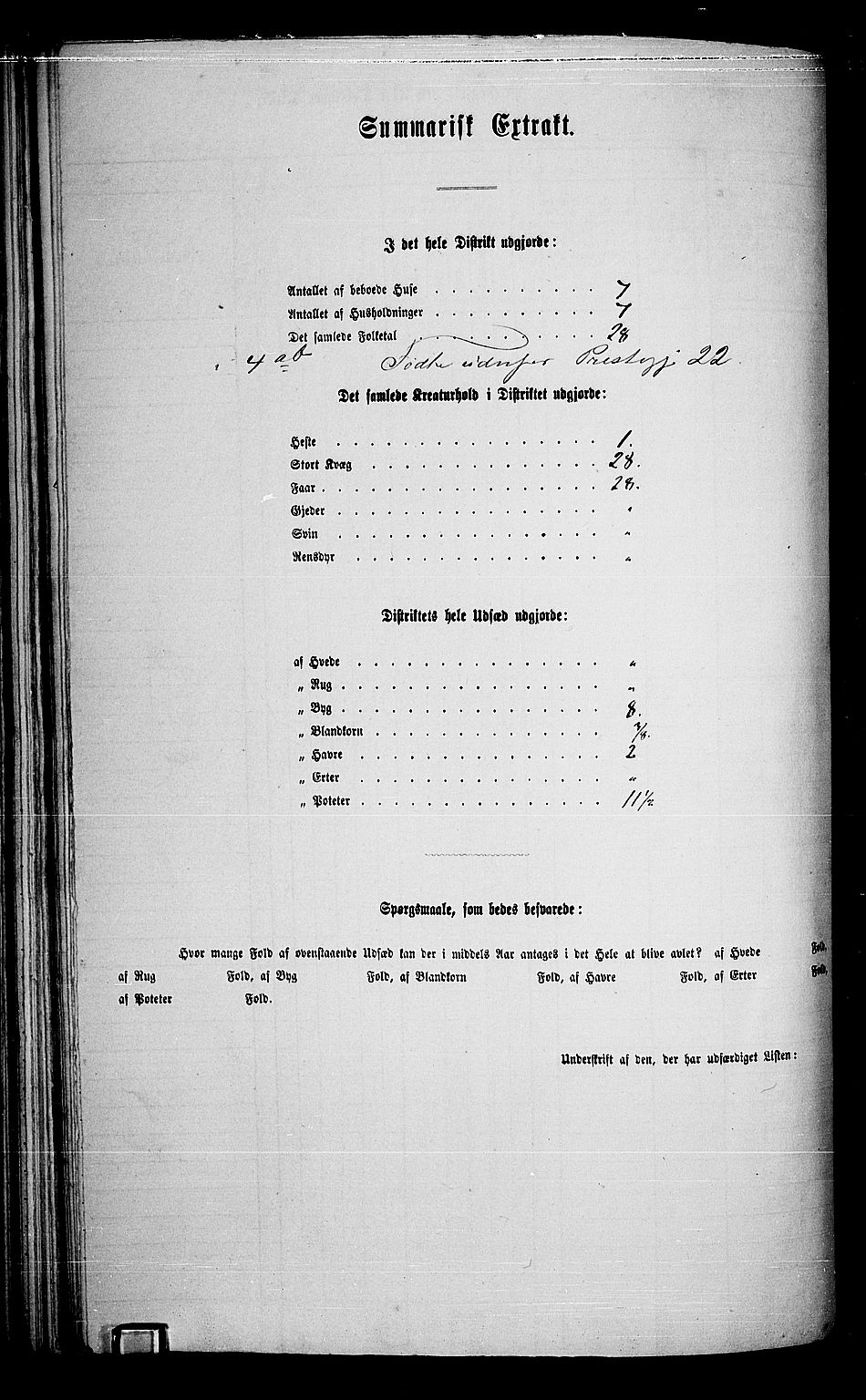 RA, 1865 census for Nore, 1865, p. 84