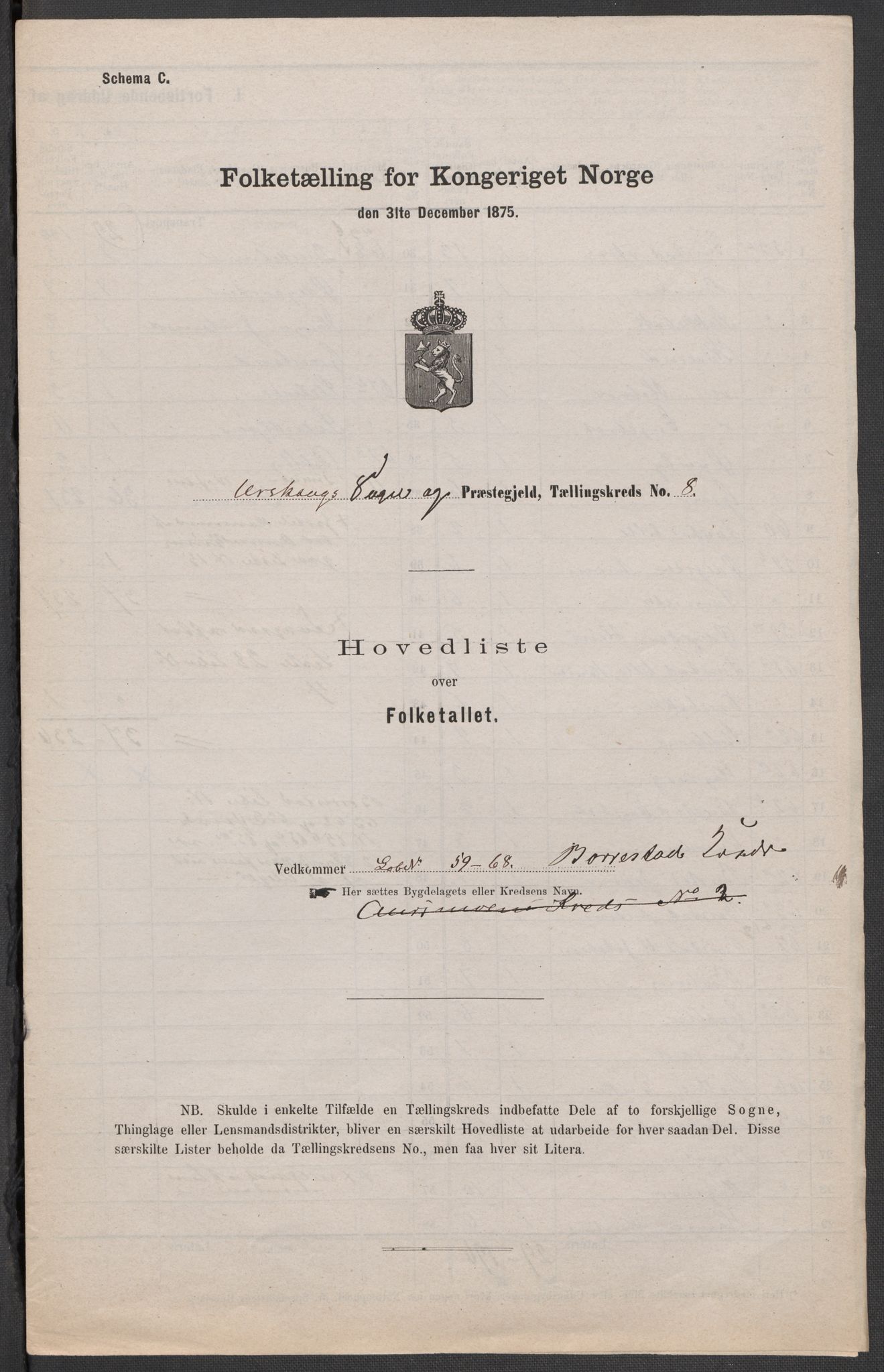 RA, 1875 census for 0224P Aurskog, 1875, p. 22