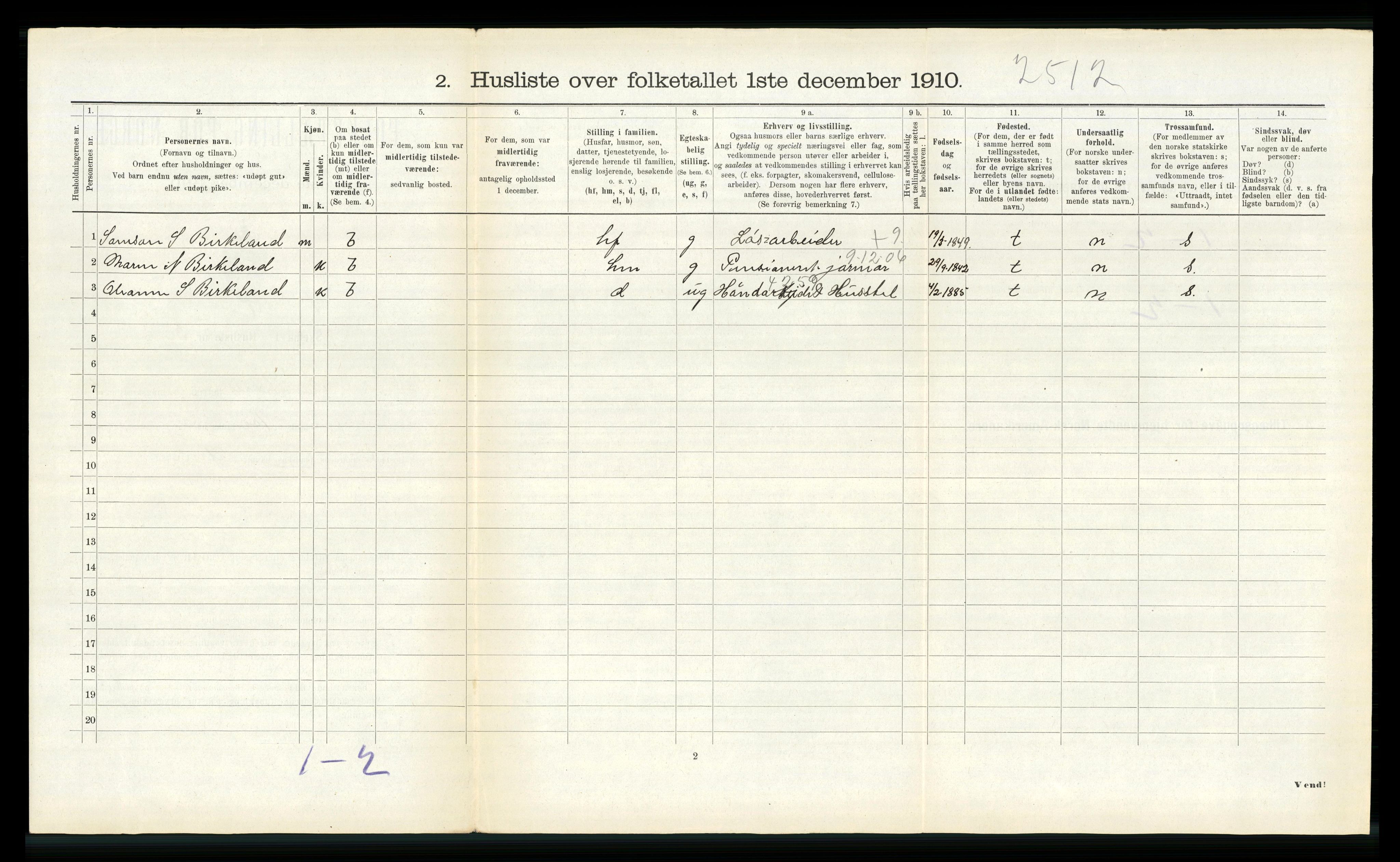 RA, 1910 census for Naustdal, 1910, p. 438