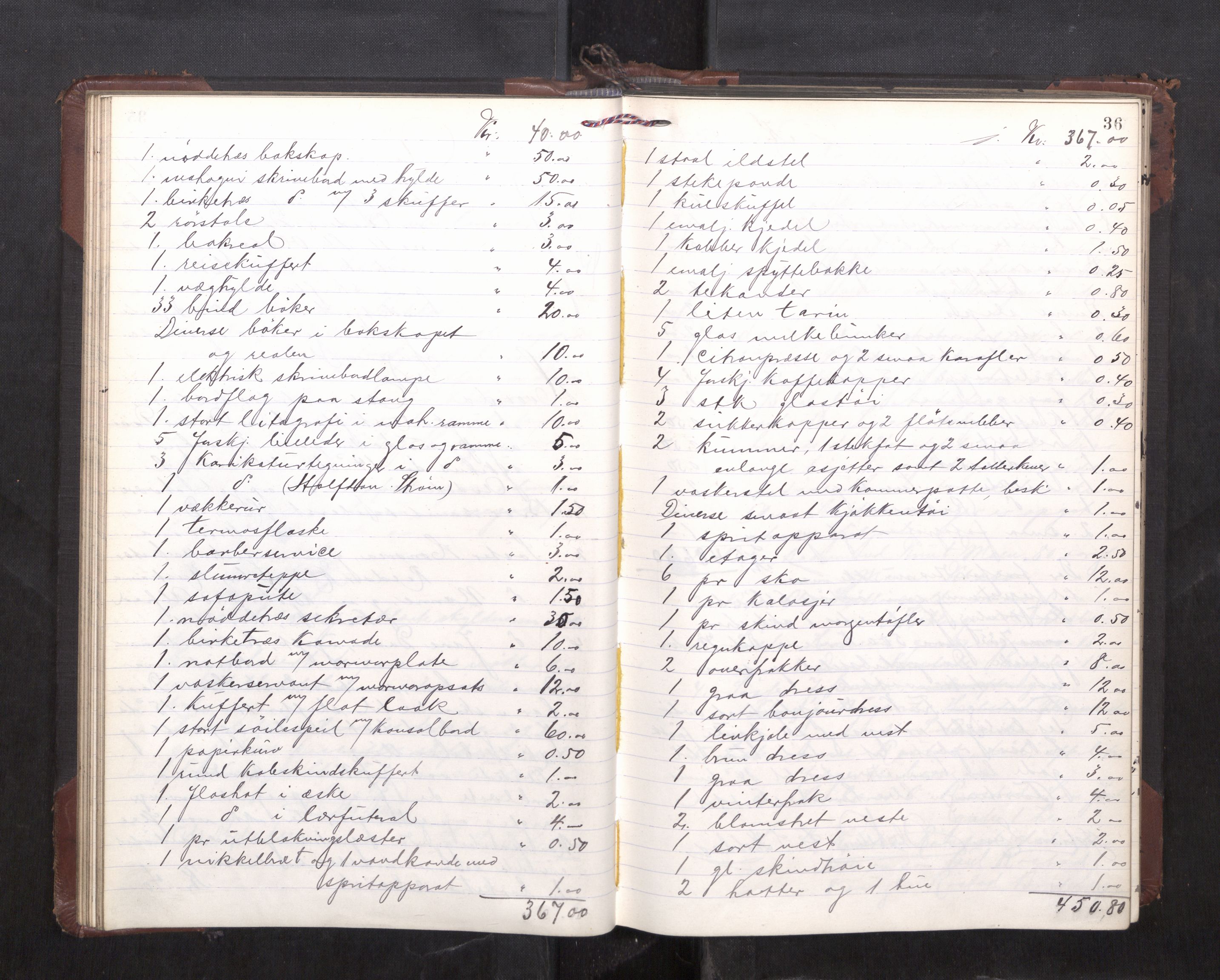 Trondheim byfogd, AV/SAT-A-0003/1/3/3C/L0036: Skifteregistreringsprotokoll - 14/4-24/9. (u/ register), 1915-1918, p. 36