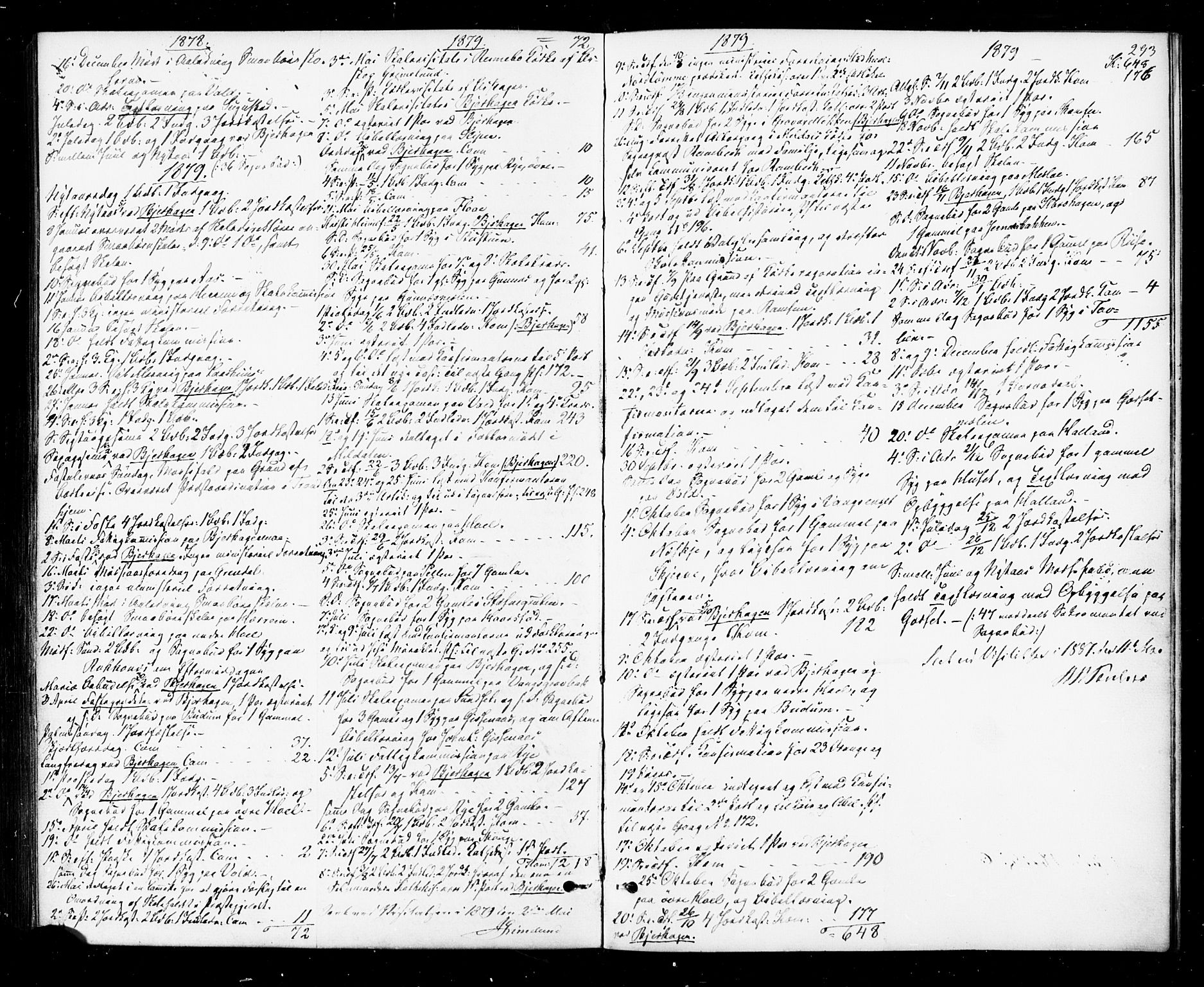 Ministerialprotokoller, klokkerbøker og fødselsregistre - Sør-Trøndelag, SAT/A-1456/674/L0870: Parish register (official) no. 674A02, 1861-1879, p. 293