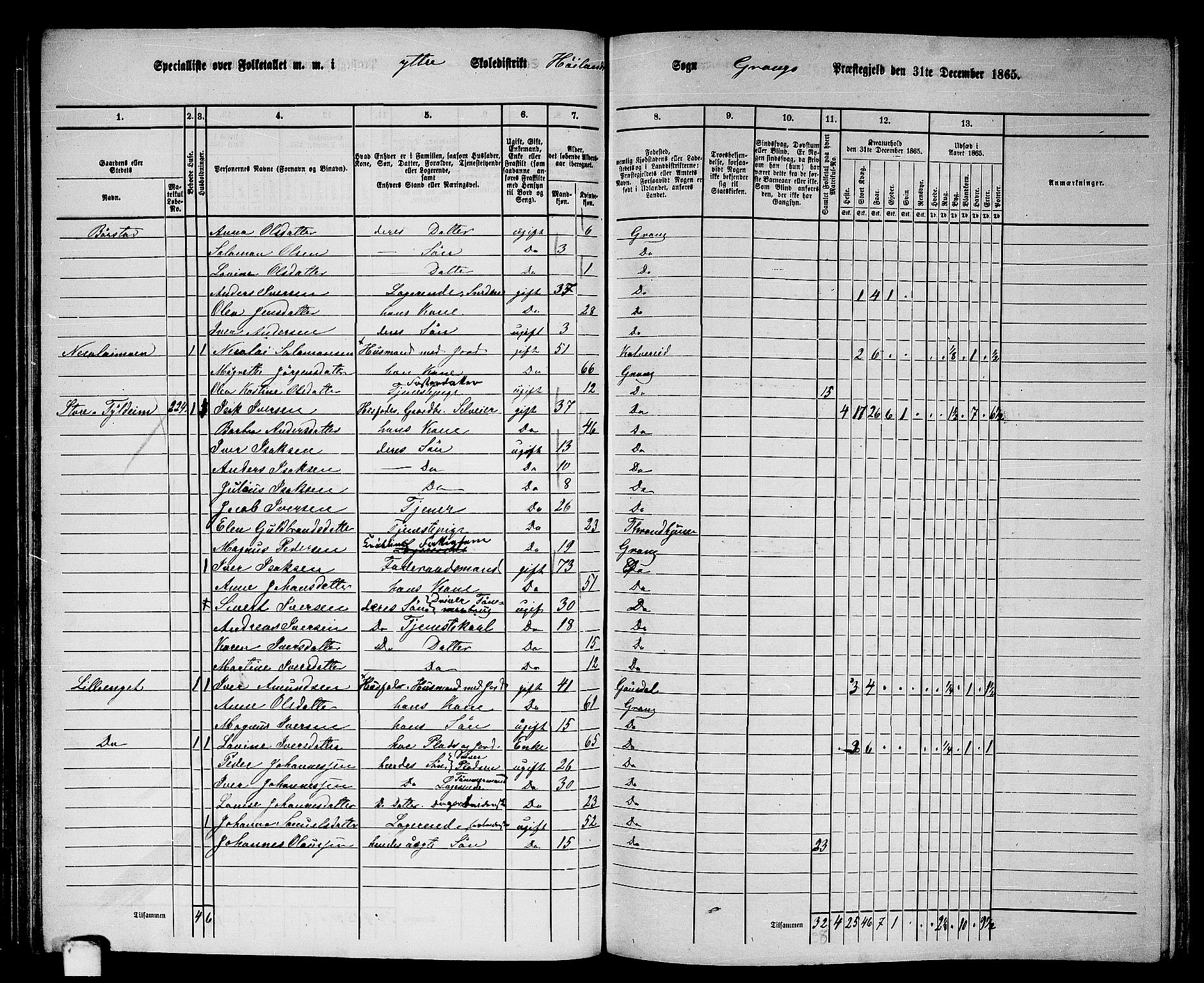 RA, 1865 census for Grong, 1865, p. 67