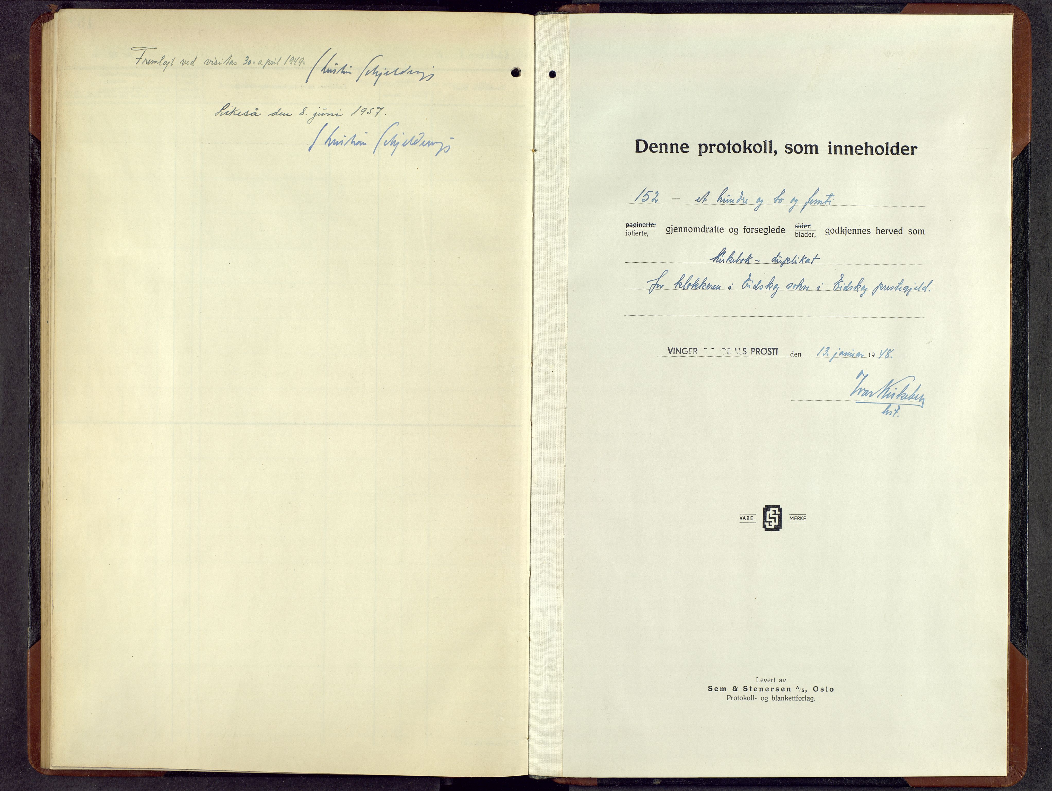 Eidskog prestekontor, SAH/PREST-026/H/Ha/Hab/L0009: Parish register (copy) no. 9, 1947-1959