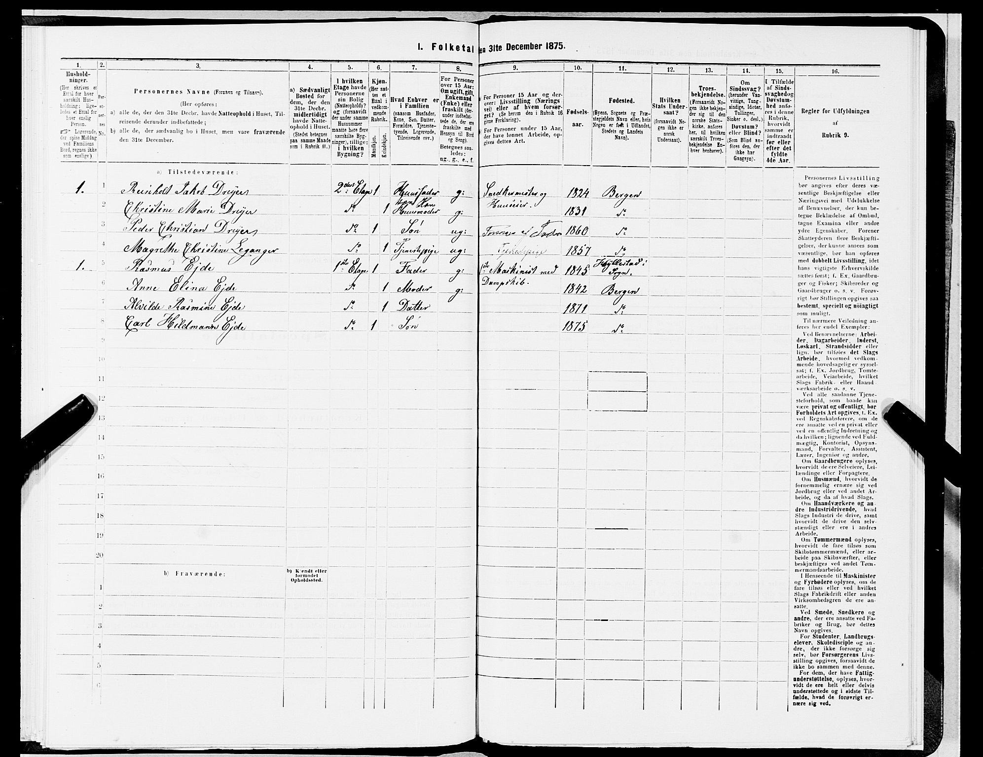 SAB, 1875 census for 1301 Bergen, 1875, p. 640