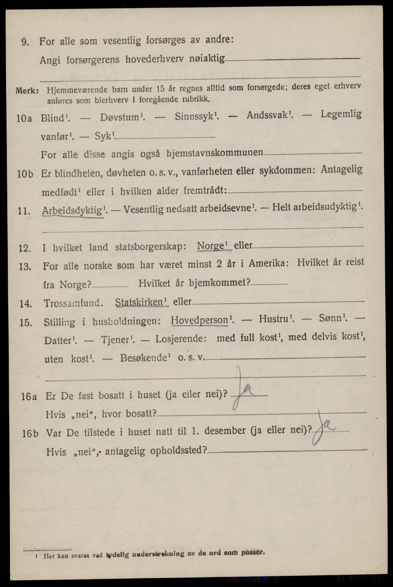 SAKO, 1920 census for Seljord, 1920, p. 2595