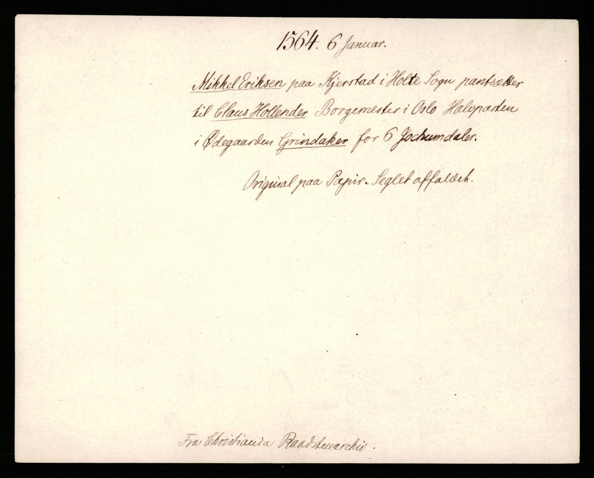 Riksarkivets diplomsamling, AV/RA-EA-5965/F35/F35b/L0001: Riksarkivets diplomer, seddelregister, 1307-1566, p. 519