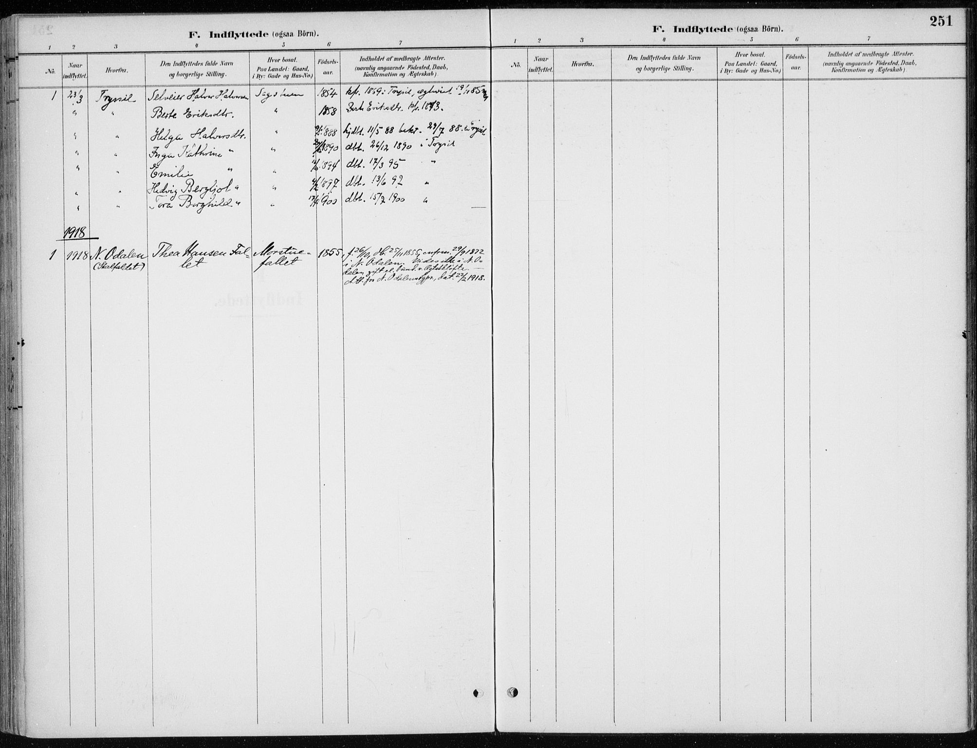 Stange prestekontor, SAH/PREST-002/K/L0023: Parish register (official) no. 23, 1897-1920, p. 251