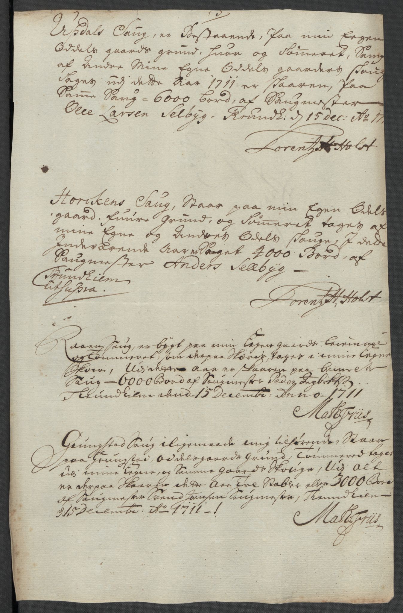 Rentekammeret inntil 1814, Reviderte regnskaper, Fogderegnskap, AV/RA-EA-4092/R64/L4432: Fogderegnskap Namdal, 1711, p. 114