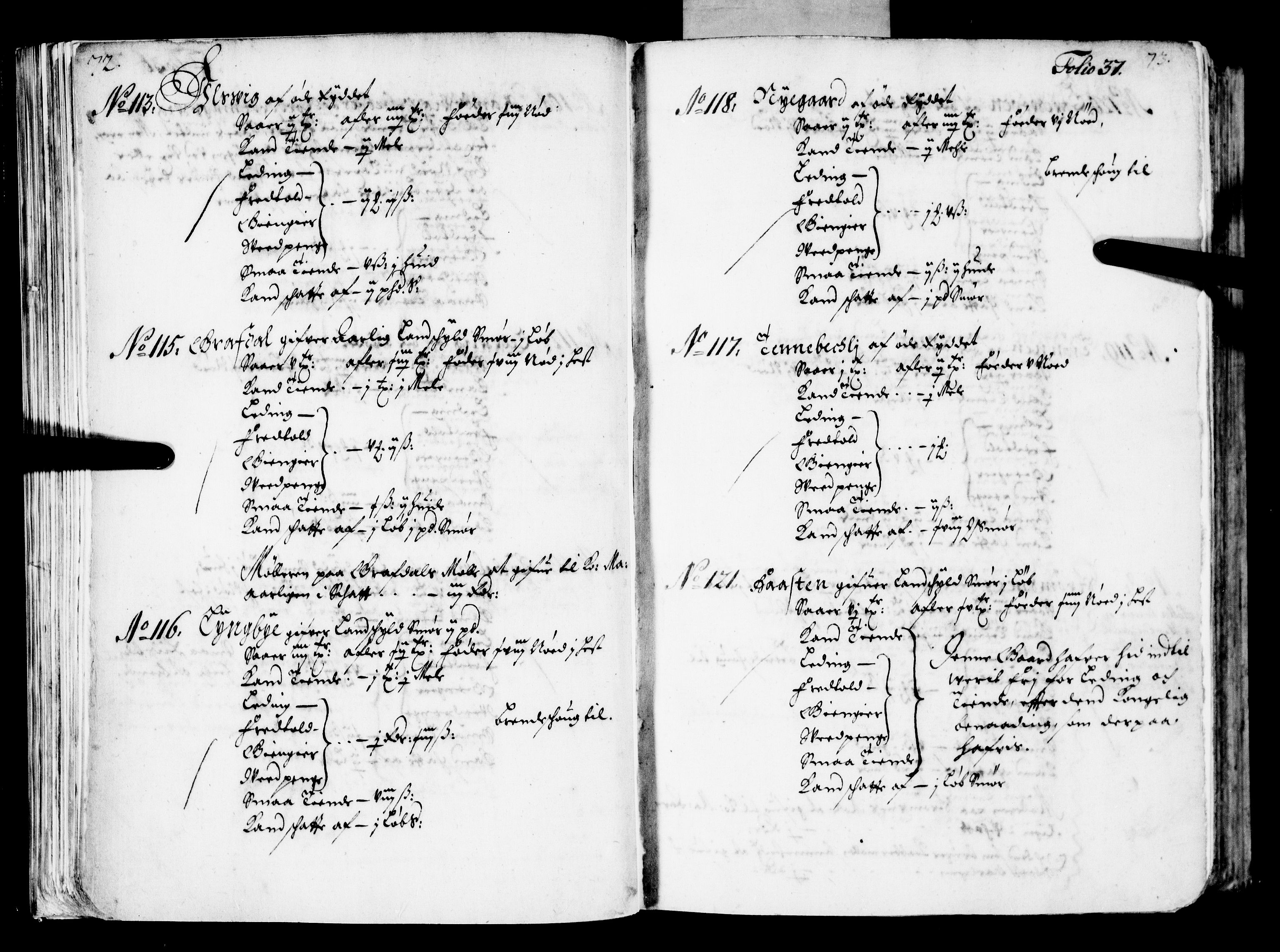 Rentekammeret inntil 1814, Realistisk ordnet avdeling, AV/RA-EA-4070/N/Nb/Nba/L0039: Nordhordland fogderi, 1667, p. 36b-37a