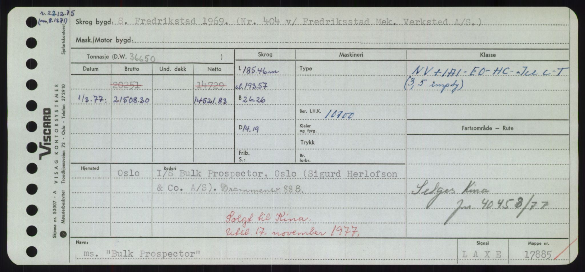 Sjøfartsdirektoratet med forløpere, Skipsmålingen, RA/S-1627/H/Hd/L0005: Fartøy, Br-Byg, p. 593