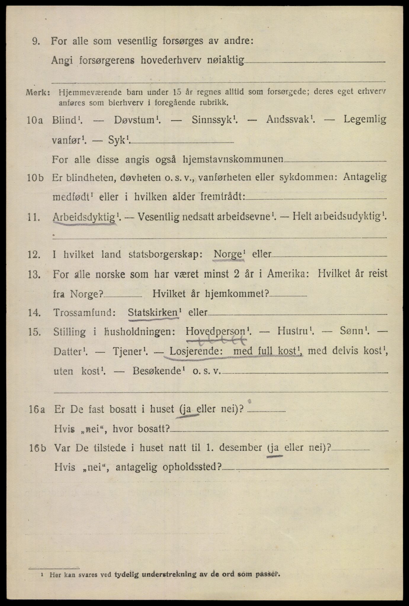 SAKO, 1920 census for Flesberg, 1920, p. 3720