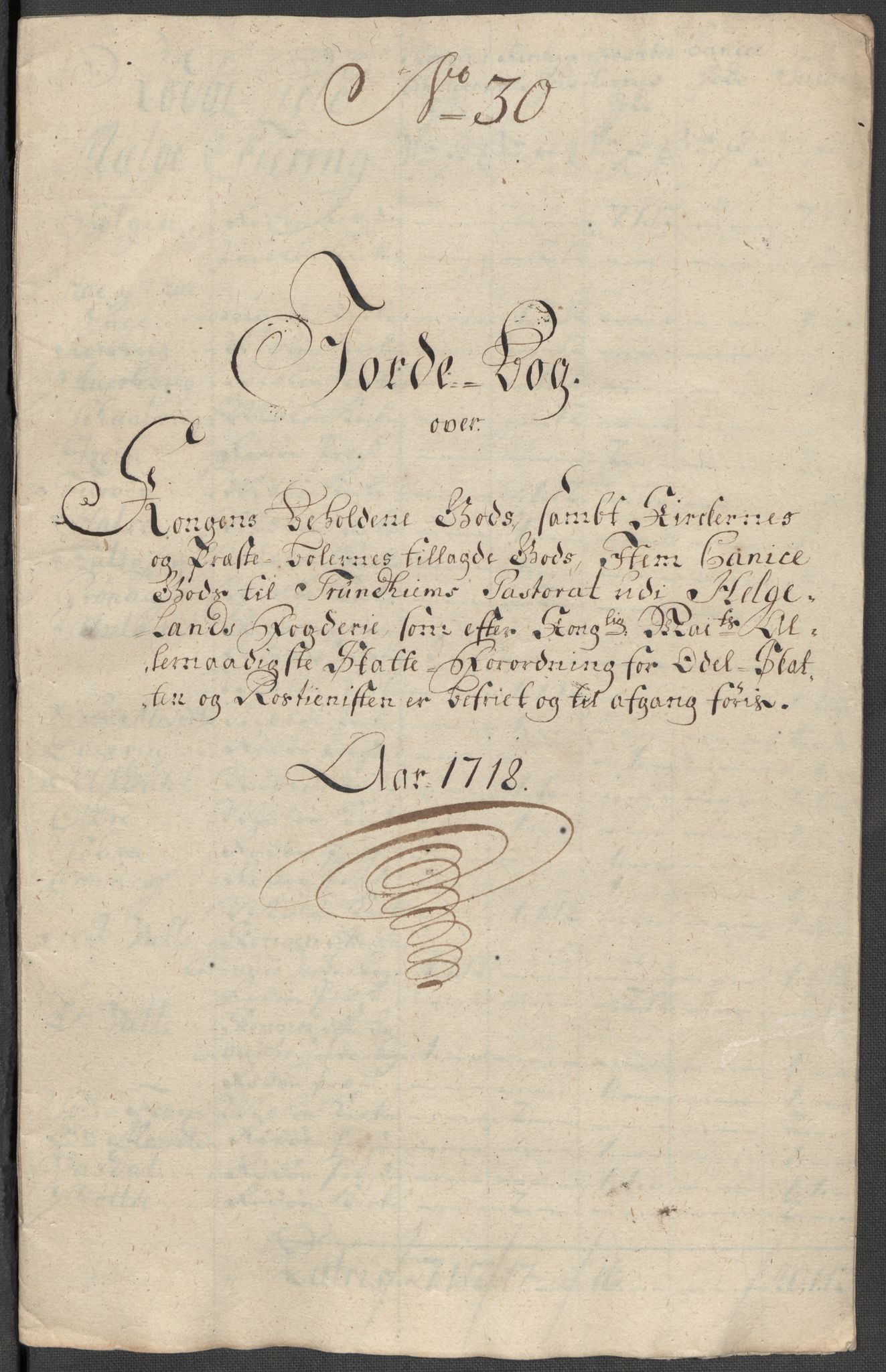 Rentekammeret inntil 1814, Reviderte regnskaper, Fogderegnskap, RA/EA-4092/R65/L4516: Fogderegnskap Helgeland, 1718, p. 228