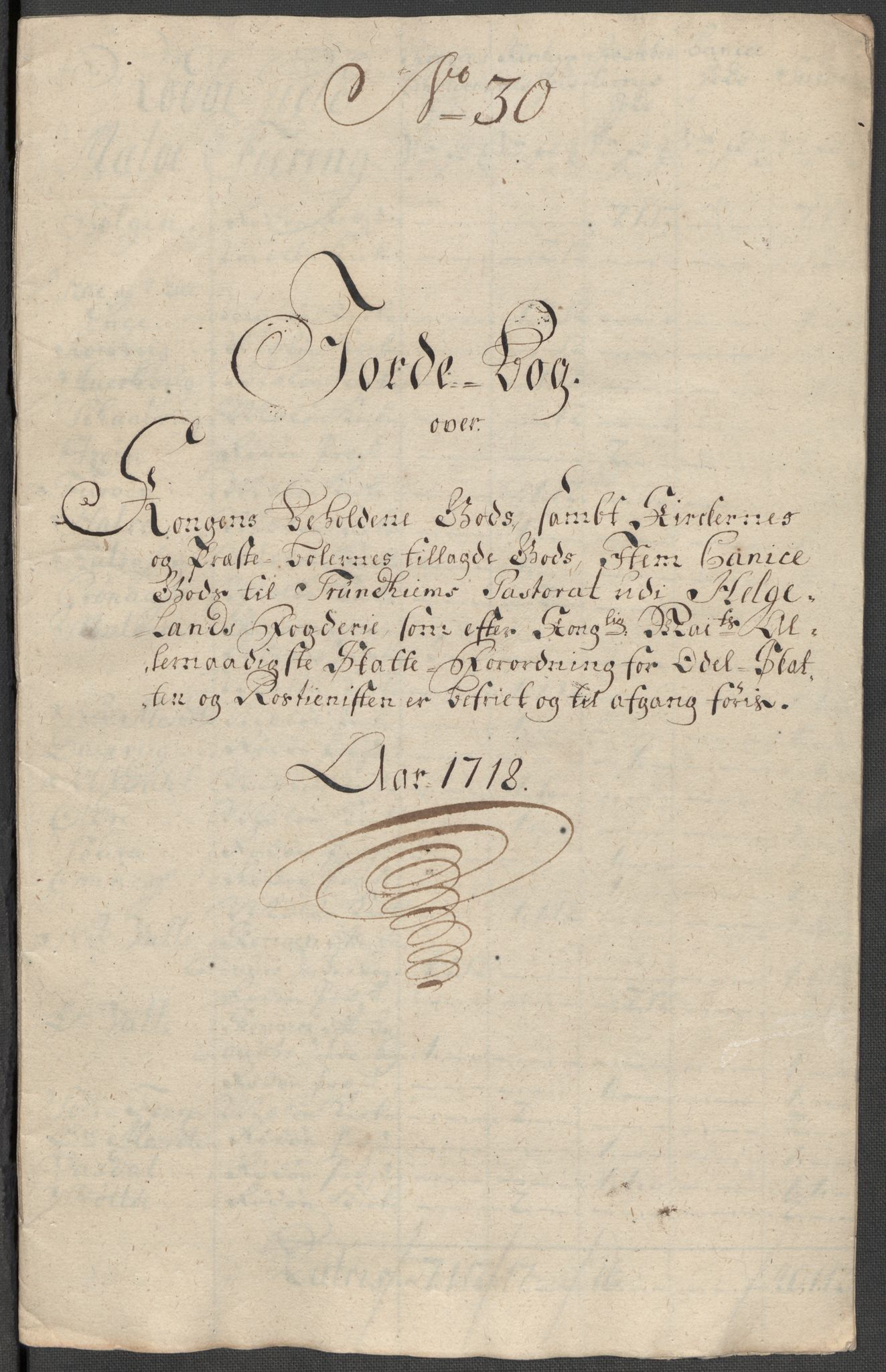 Rentekammeret inntil 1814, Reviderte regnskaper, Fogderegnskap, AV/RA-EA-4092/R65/L4516: Fogderegnskap Helgeland, 1718, p. 228