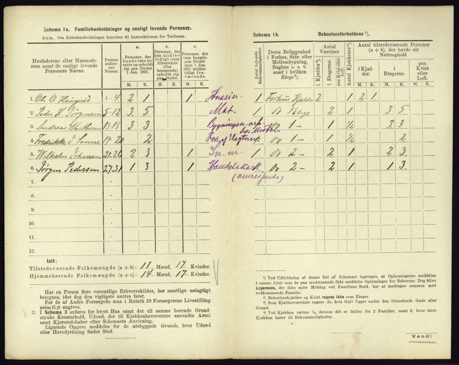 RA, 1891 census for 0705 Tønsberg, 1891, p. 181