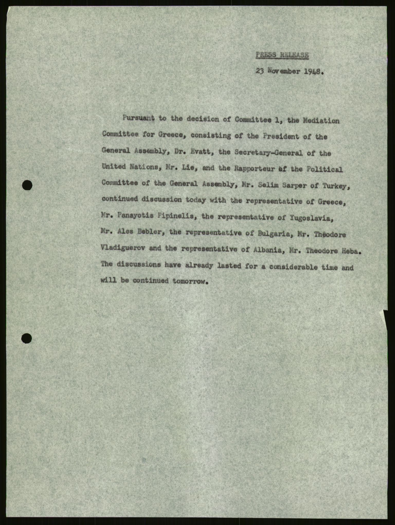 Lie, Trygve, AV/RA-PA-1407/D/L0019: Generalsekretærens papirer., 1946-1953, p. 169