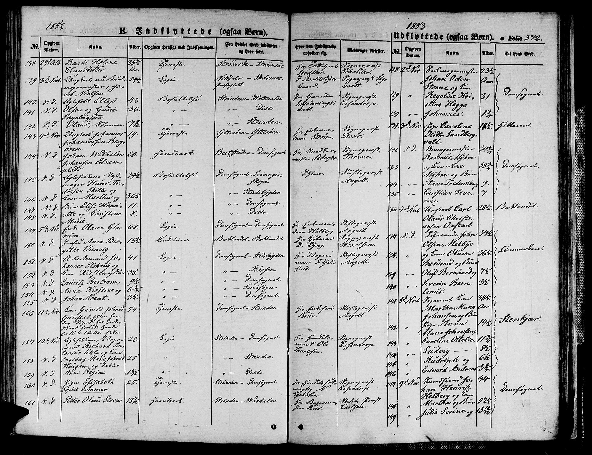 Ministerialprotokoller, klokkerbøker og fødselsregistre - Sør-Trøndelag, AV/SAT-A-1456/602/L0137: Parish register (copy) no. 602C05, 1846-1856, p. 372